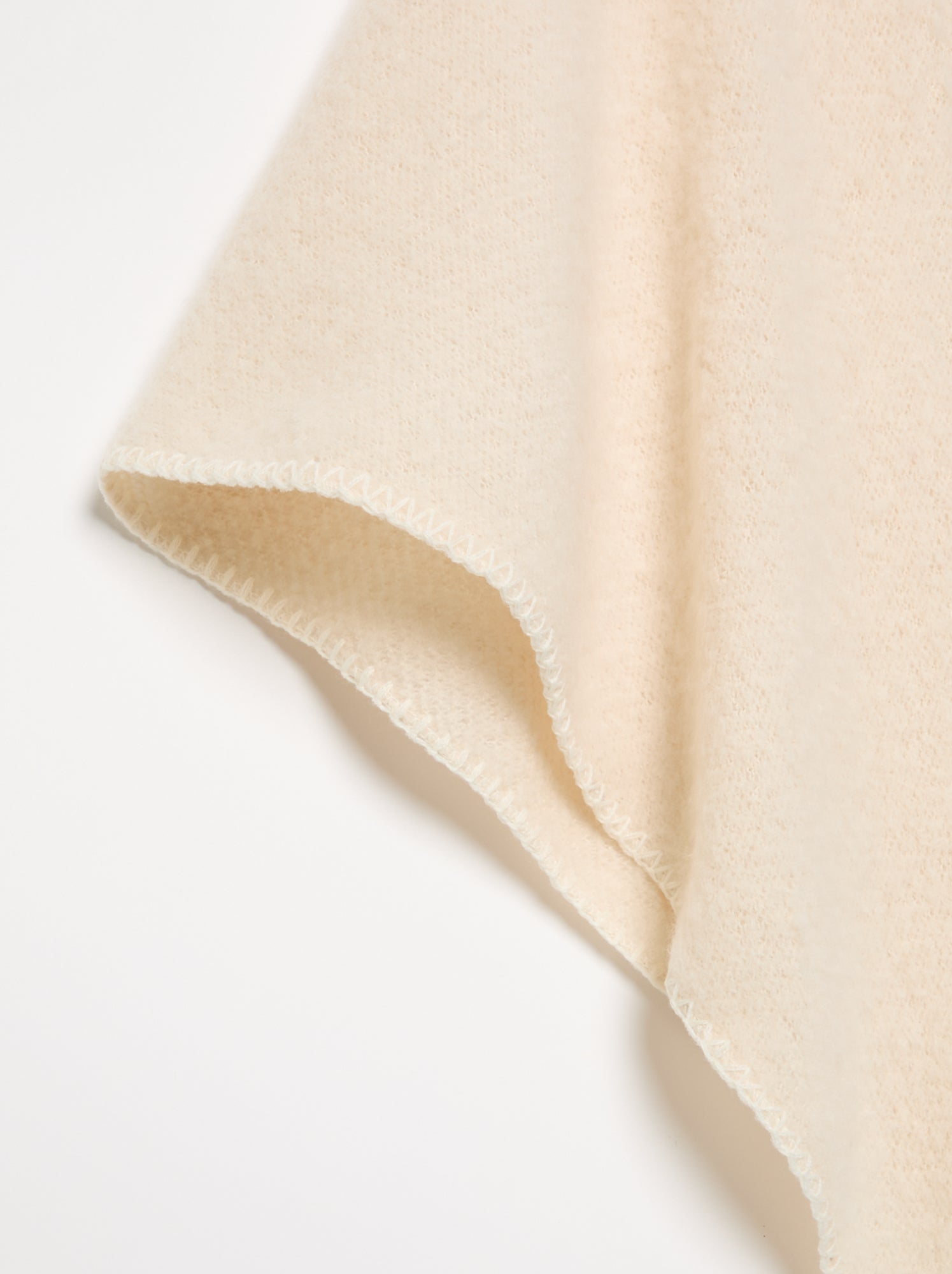 Echarpe unie forme triangle - Blanc
