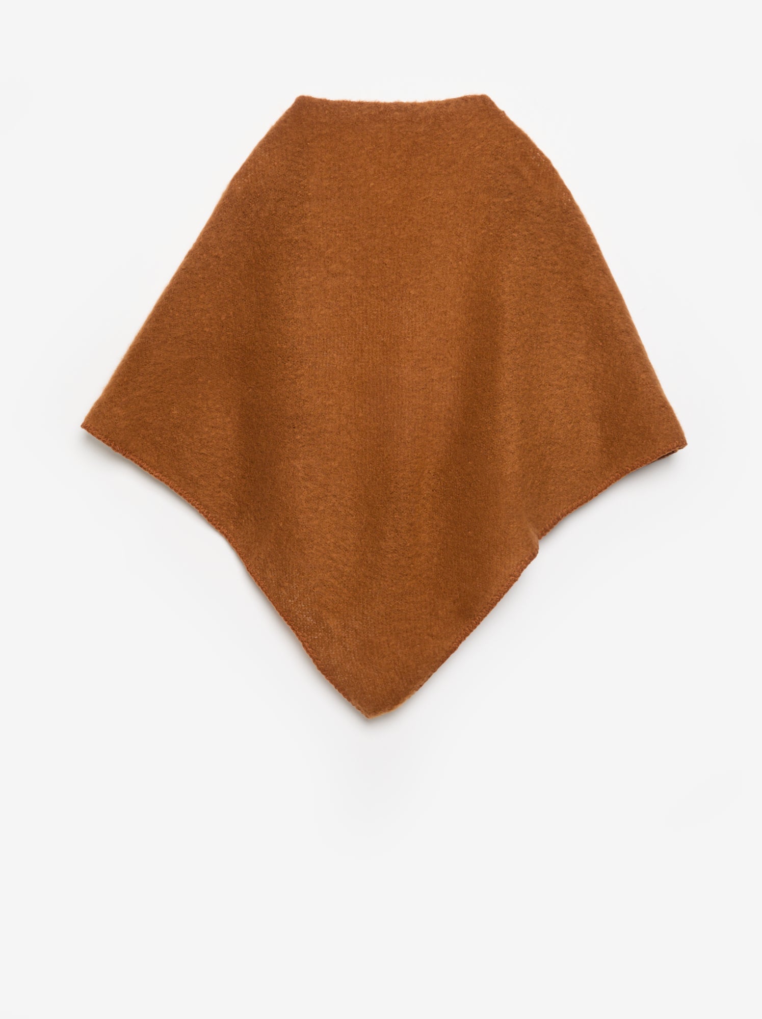 Echarpe unie forme triangle - Marron