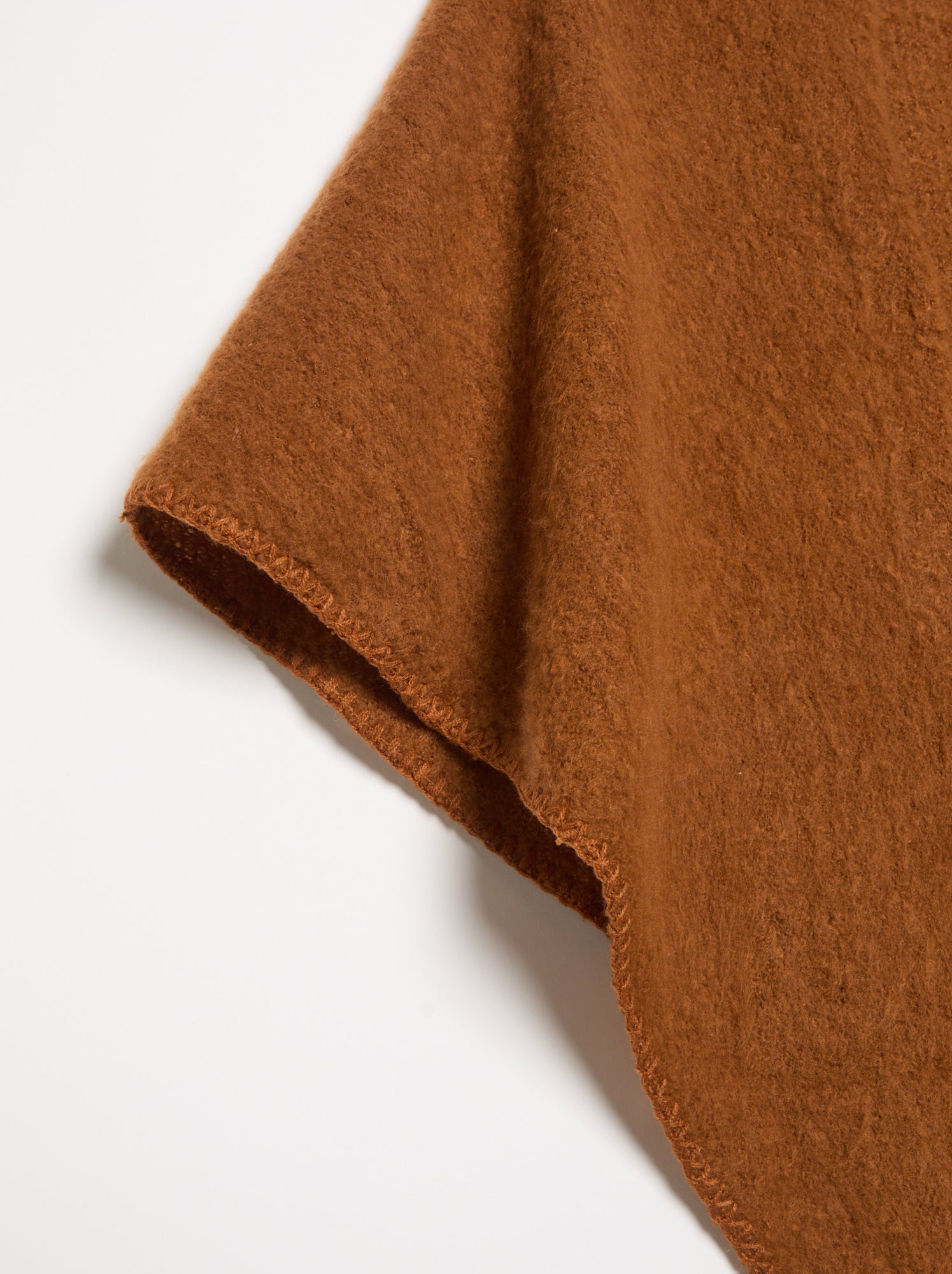 Echarpe unie forme triangle - Marron
