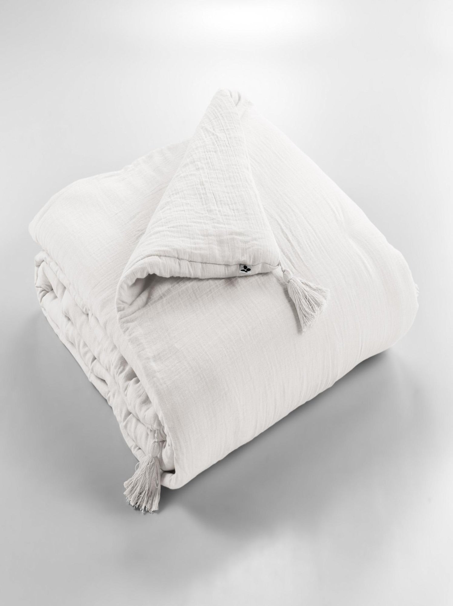 Edredon Boutis gaze de coton Collection Gaia - Blanc