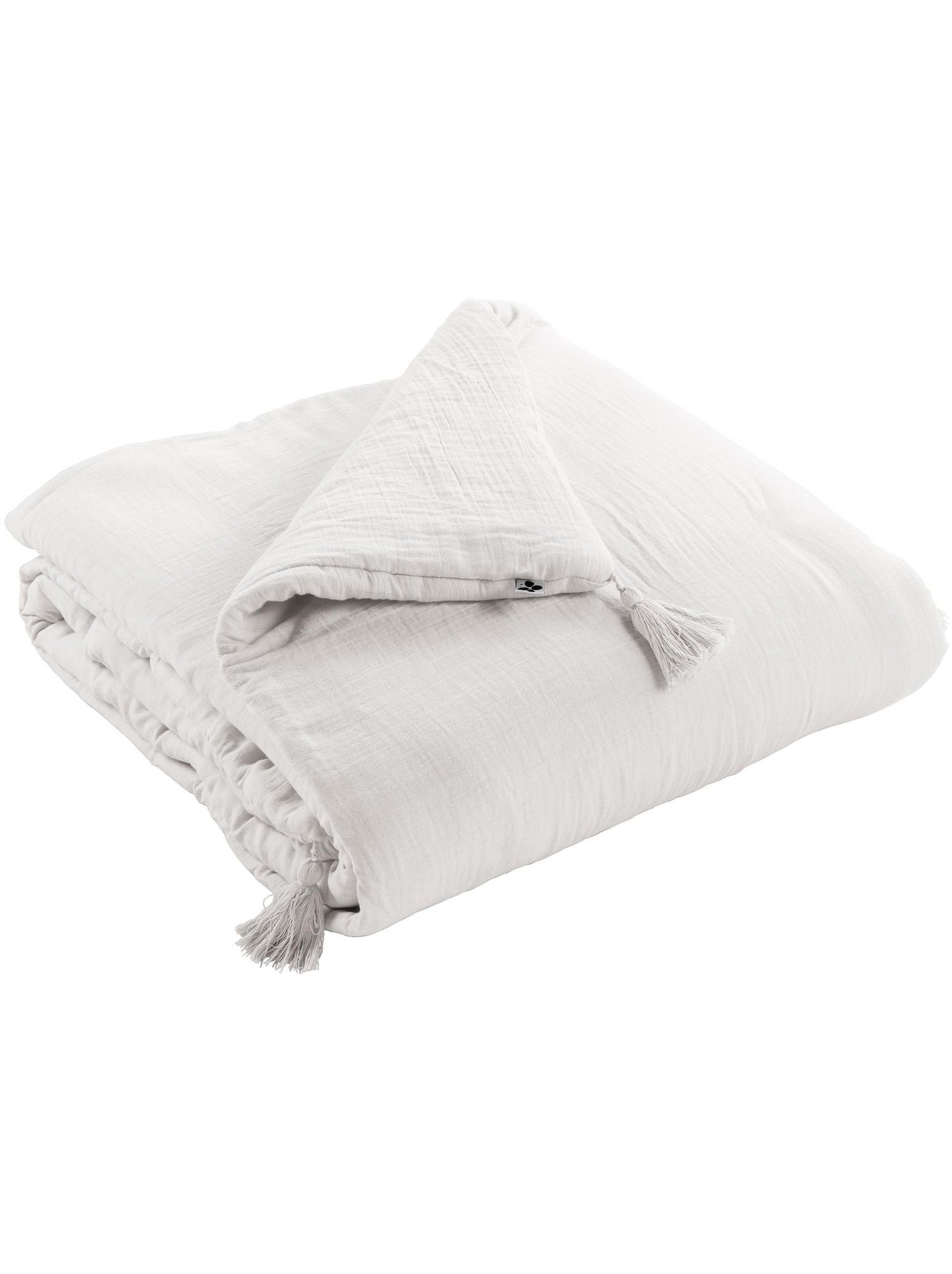 Édredon – double gaze de coton 125 gr/m² – ultra doux - gaïa - Blanc