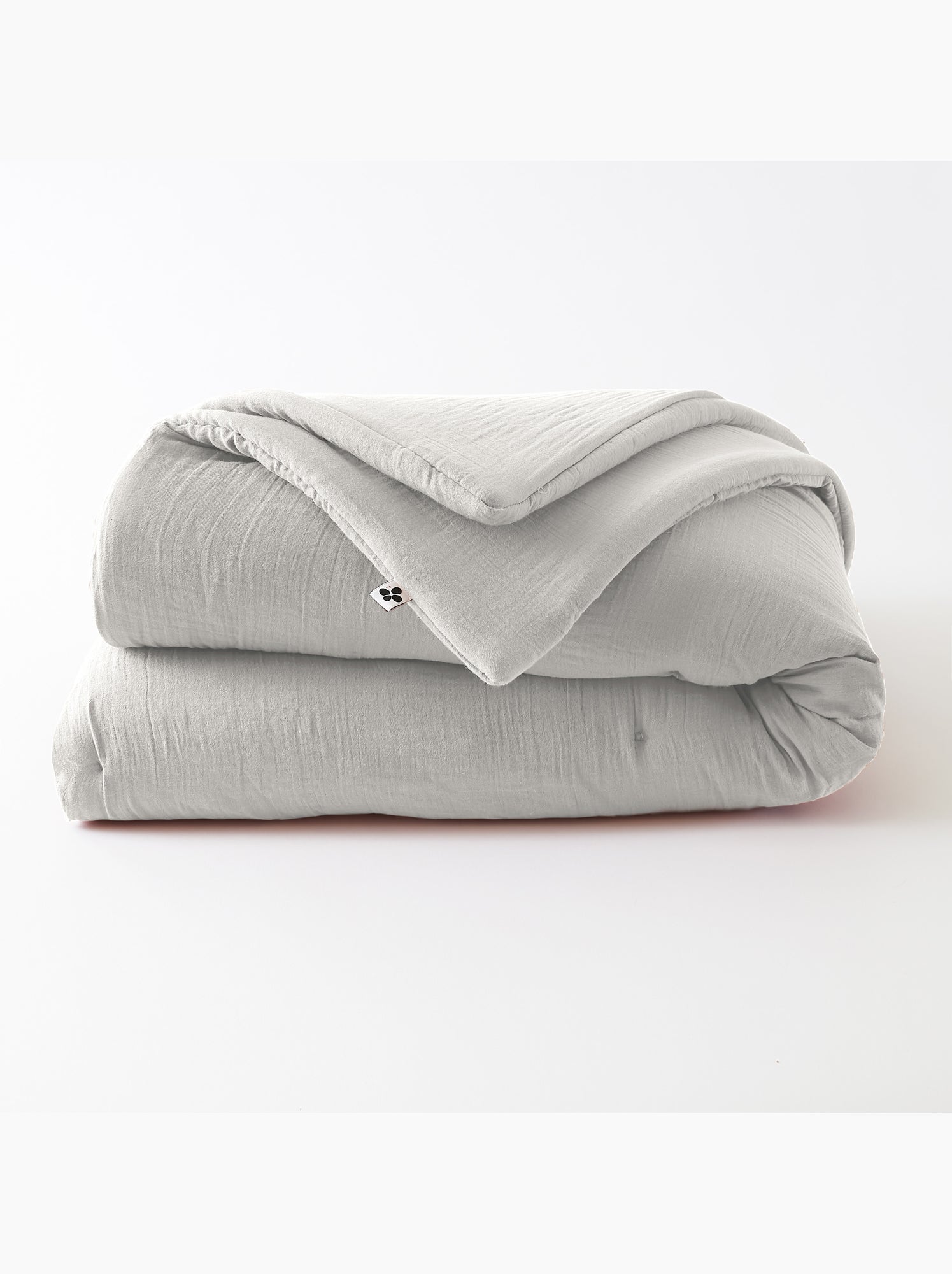 Édredon – double gaze de coton 125 gr/m² – ultra doux - gaïa - Gris