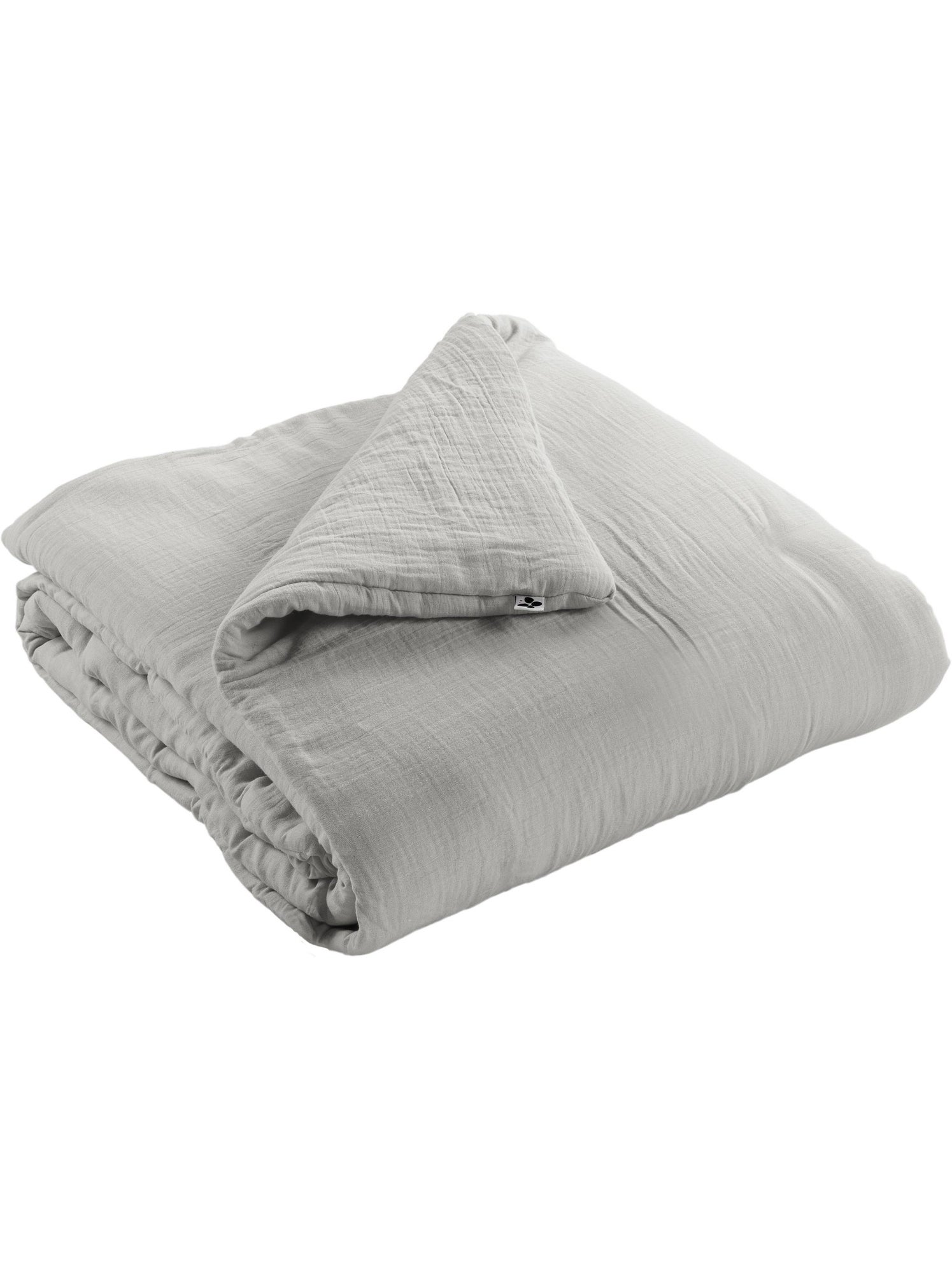 Édredon – double gaze de coton 125 gr/m² – ultra doux - gaïa - Gris