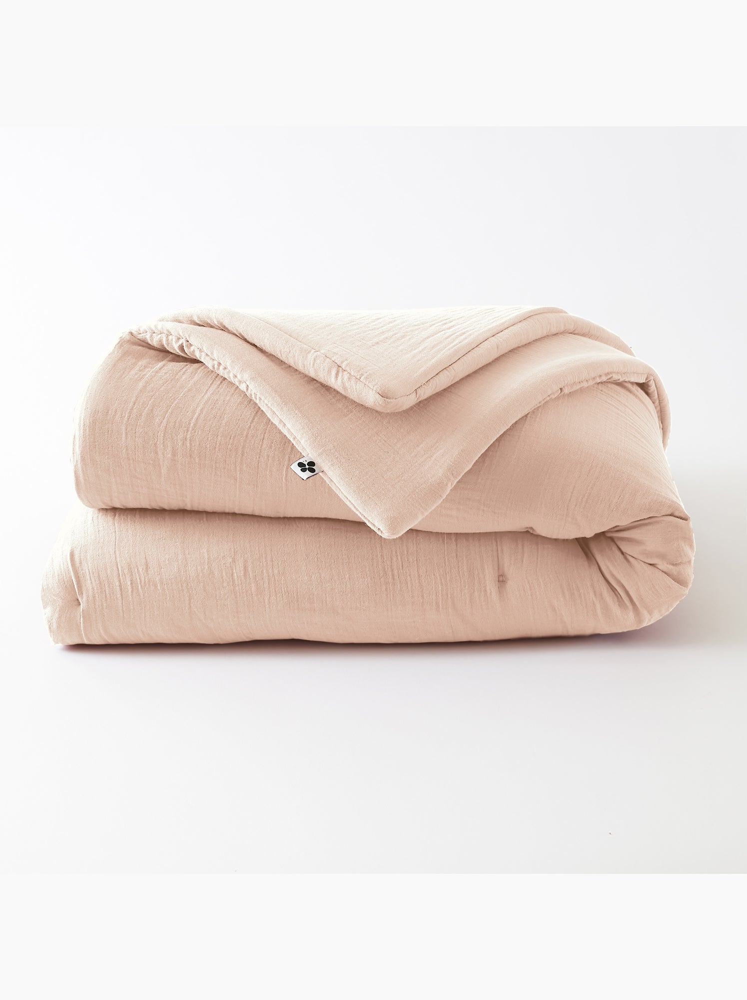 Édredon – double gaze de coton 125 gr/m² – ultra doux - gaïa - Rose clair