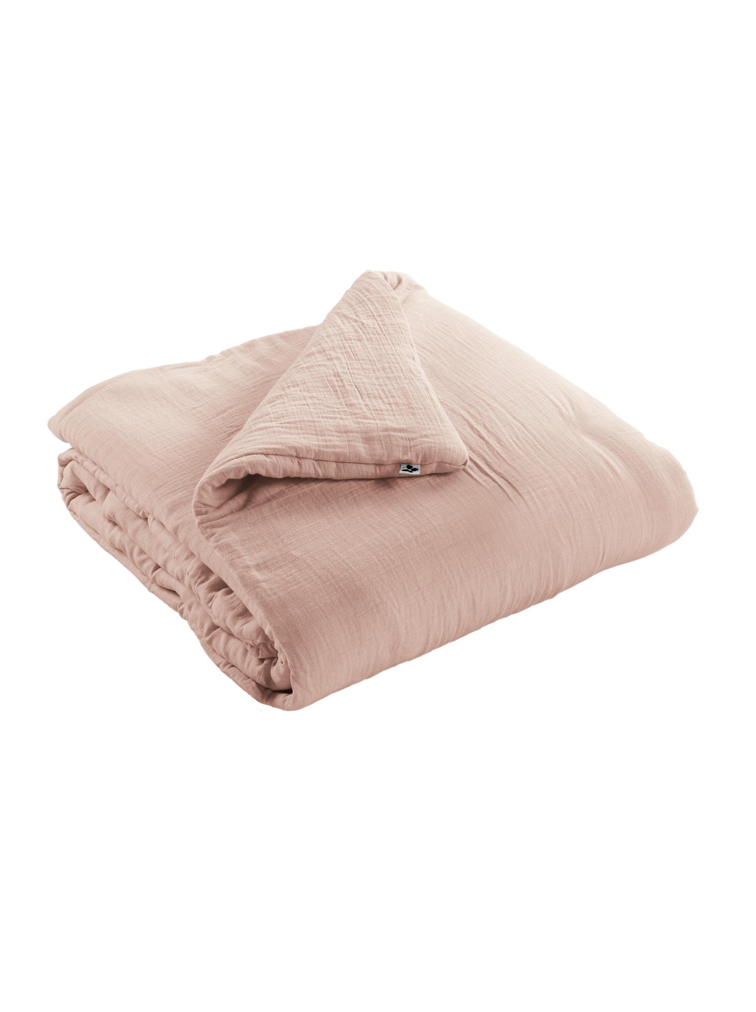 Édredon – double gaze de coton 125 gr/m² – ultra doux - gaïa - Rose clair