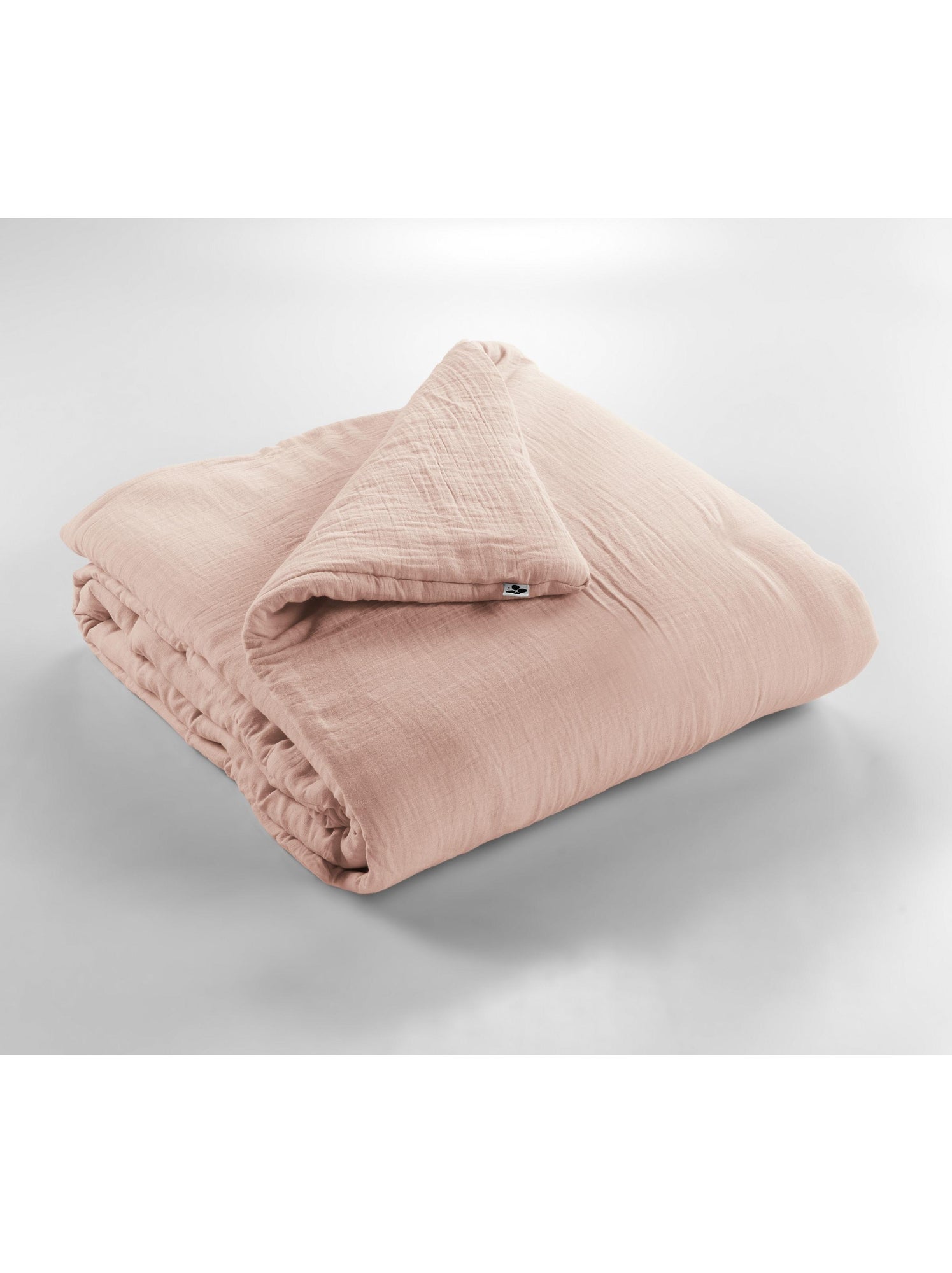 Édredon – double gaze de coton 125 gr/m² – ultra doux - gaïa - Rose clair