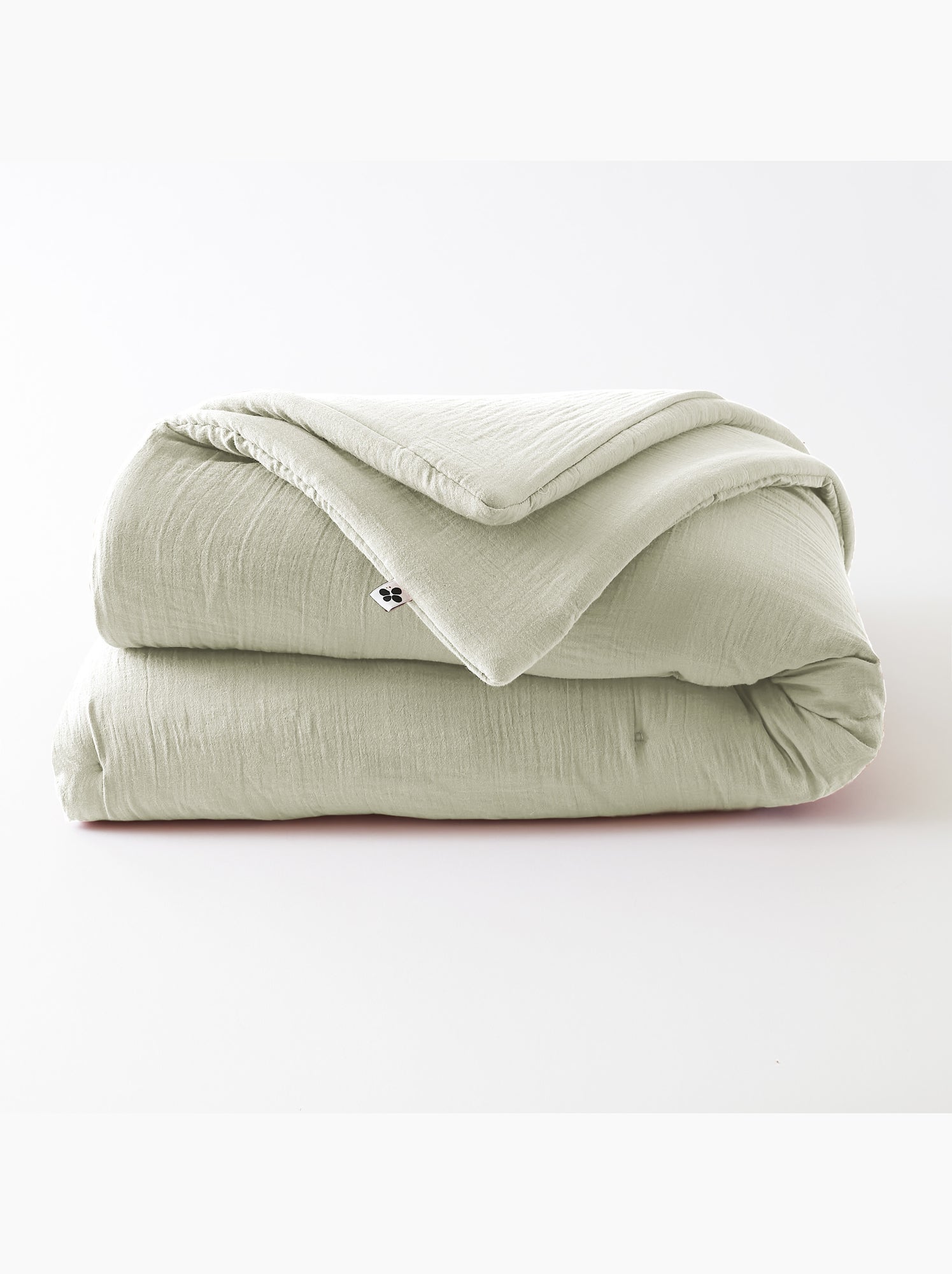 Édredon – double gaze de coton 125 gr/m² – ultra doux - gaïa - Vert clair