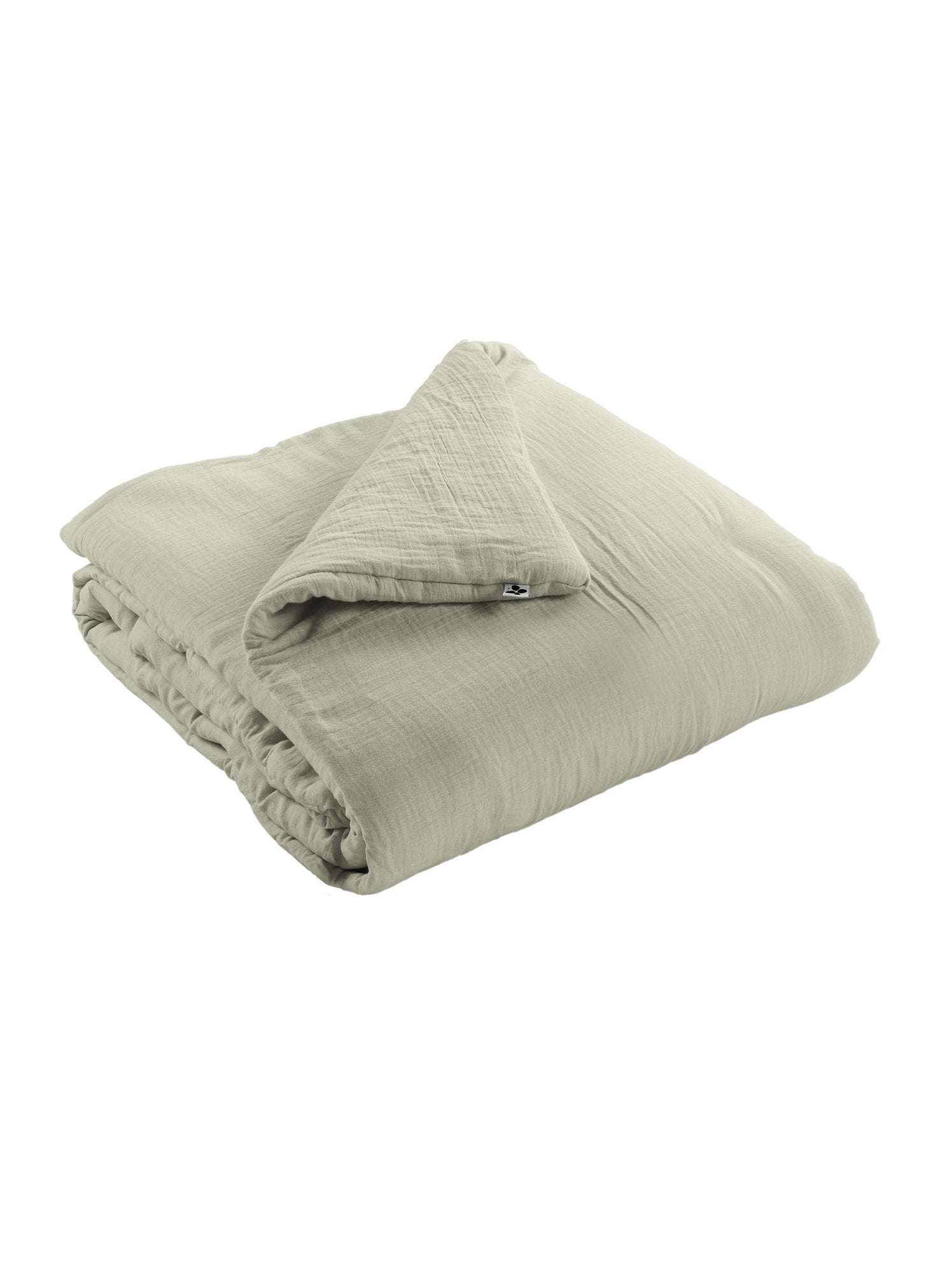 Édredon – double gaze de coton 125 gr/m² – ultra doux - gaïa - Vert clair