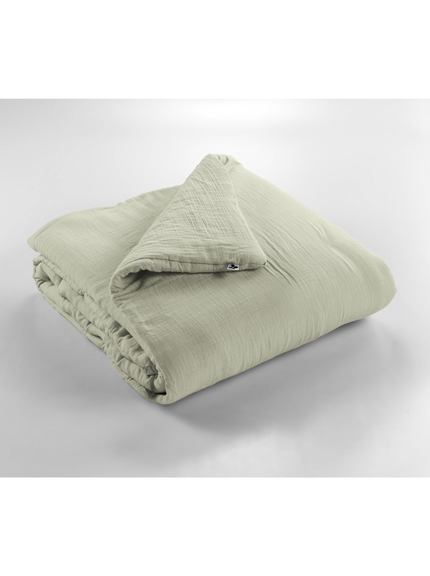 Édredon – double gaze de coton 125 gr/m² – ultra doux - gaïa - Vert clair