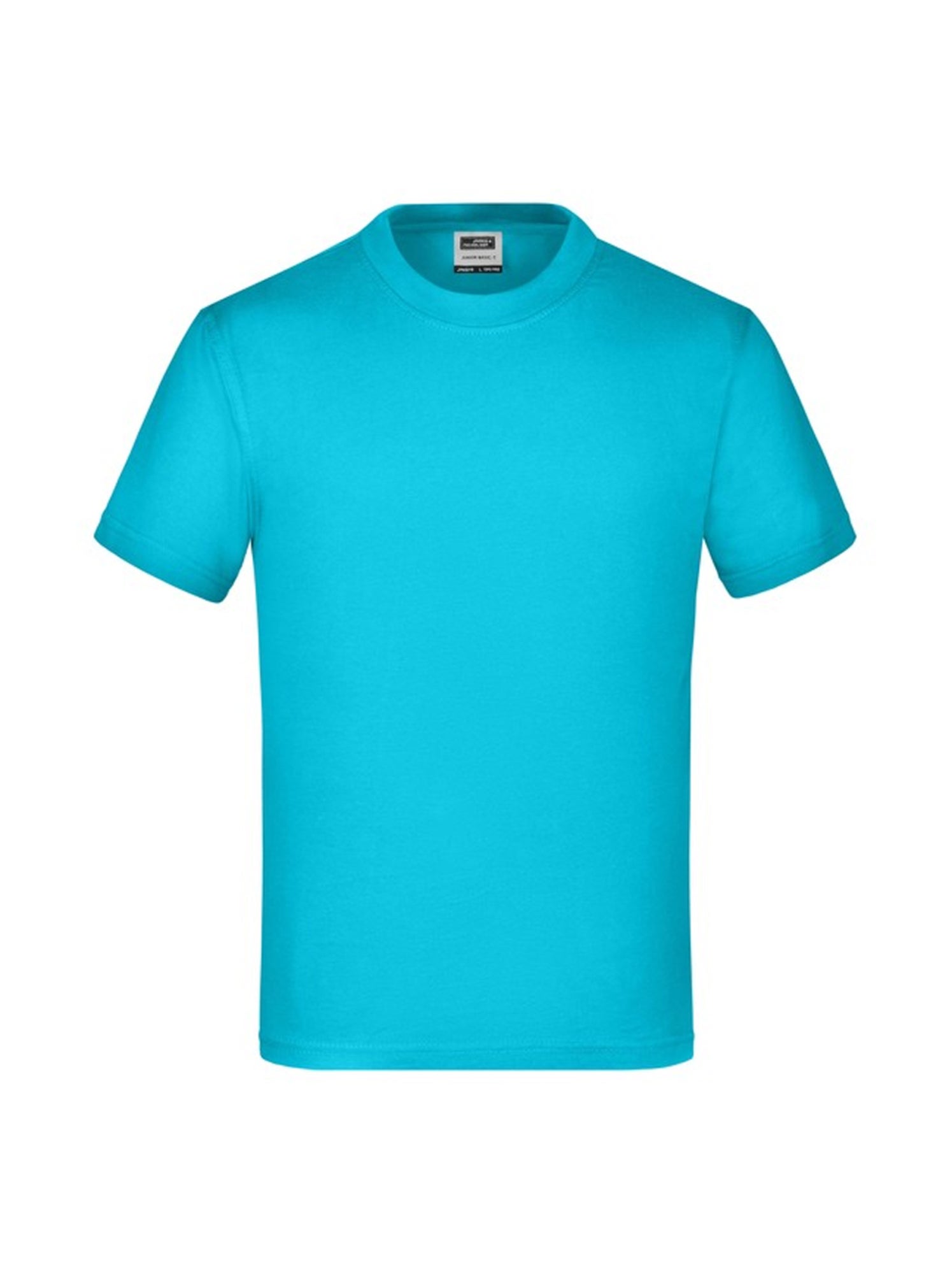 James and Nicholson - T-shirt BASIC - Bleu marine/Turquoise