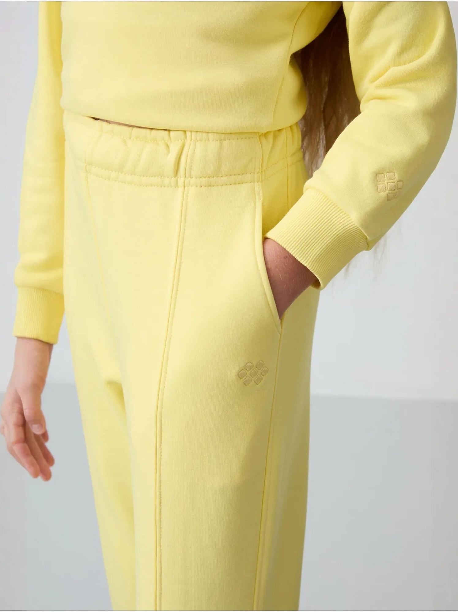 Ensemble de pyjama jeunesse en coton et polyester tommy - Jaune citron