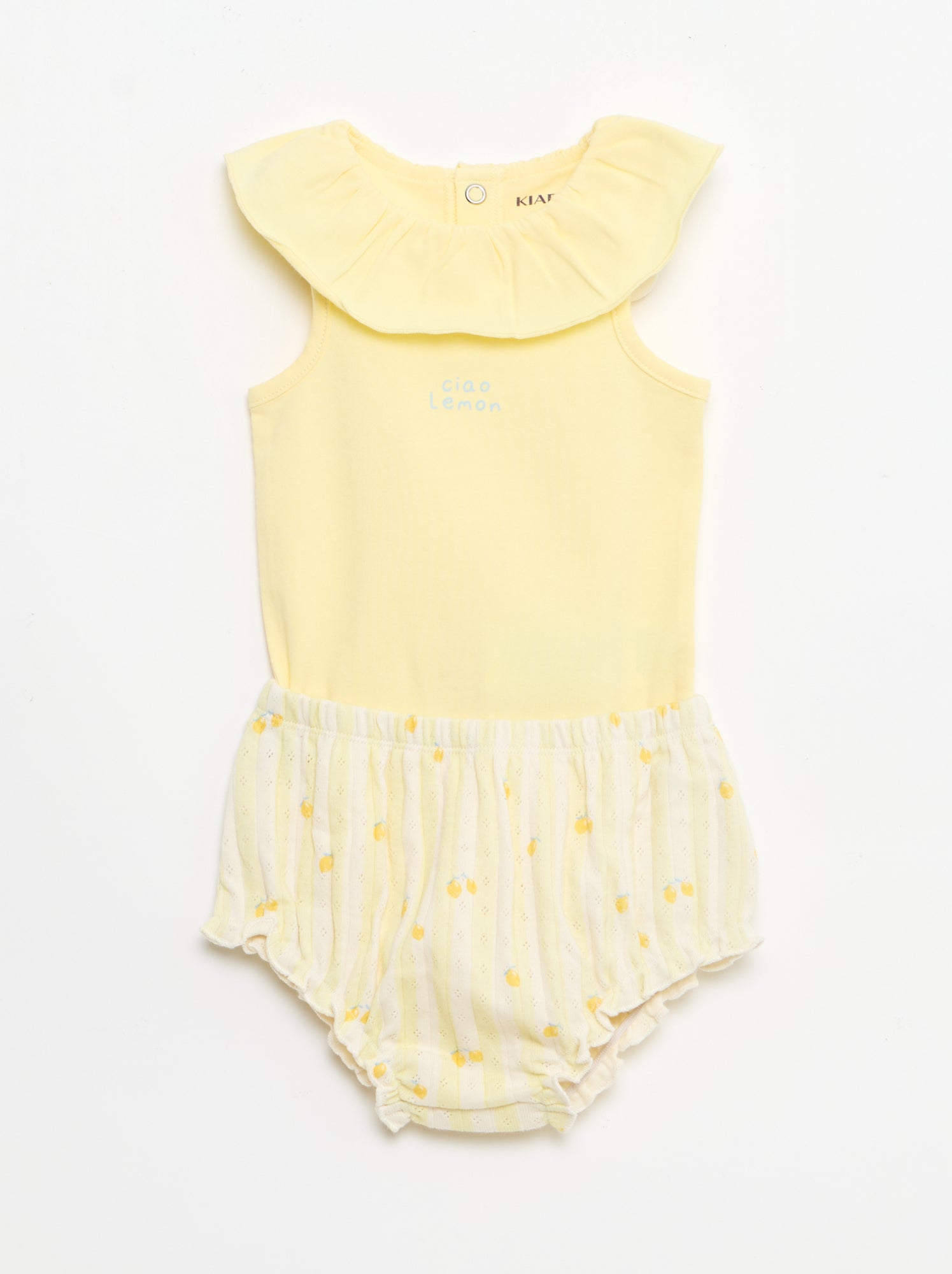 Ensemble 2 pièces body + culotte - Jaune
