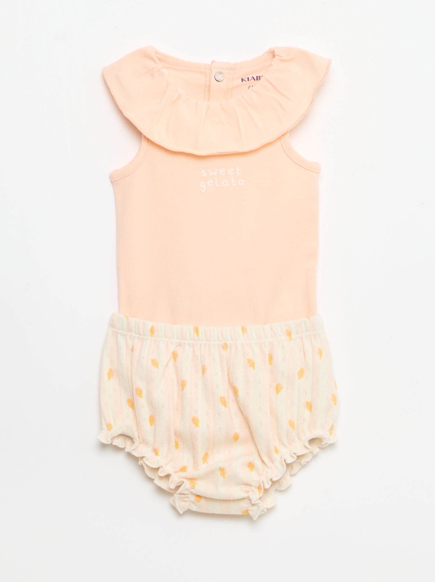 Ensemble 2 pièces body + culotte - Rose