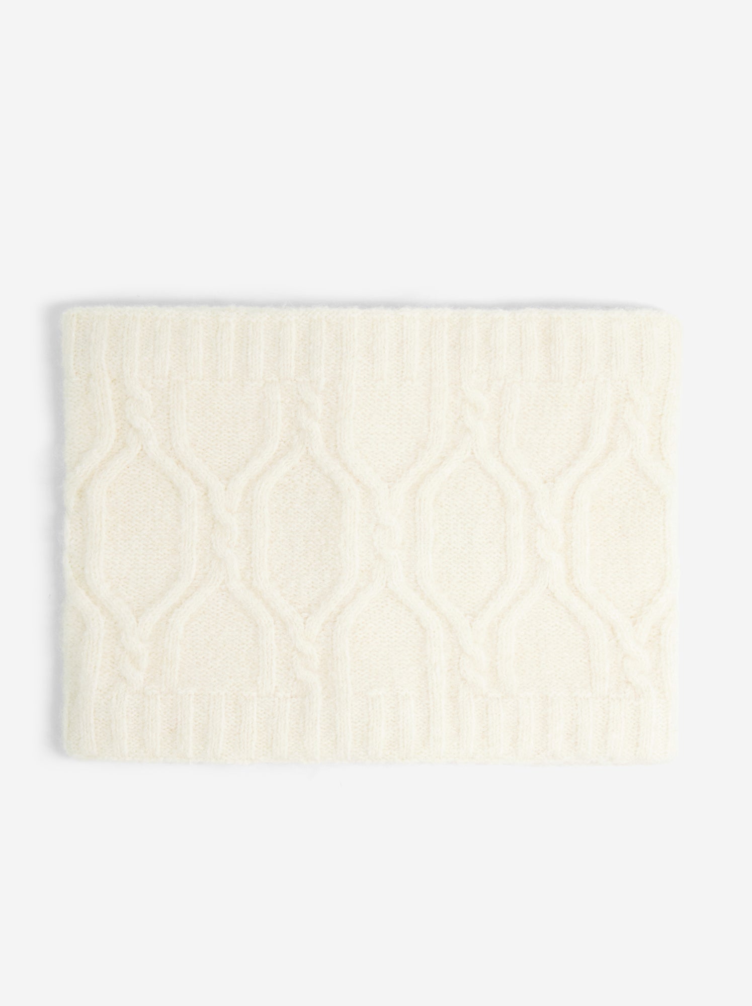 Ensemble 2 pièces - Bonnet à pompon + tour de cou - Beige