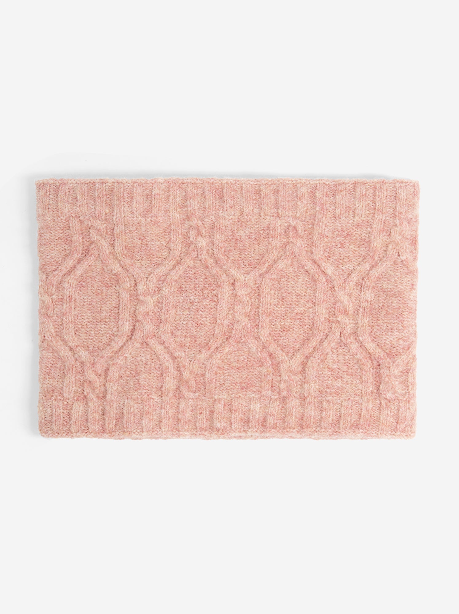 Ensemble 2 pièces - Bonnet à pompon + tour de cou - Rose