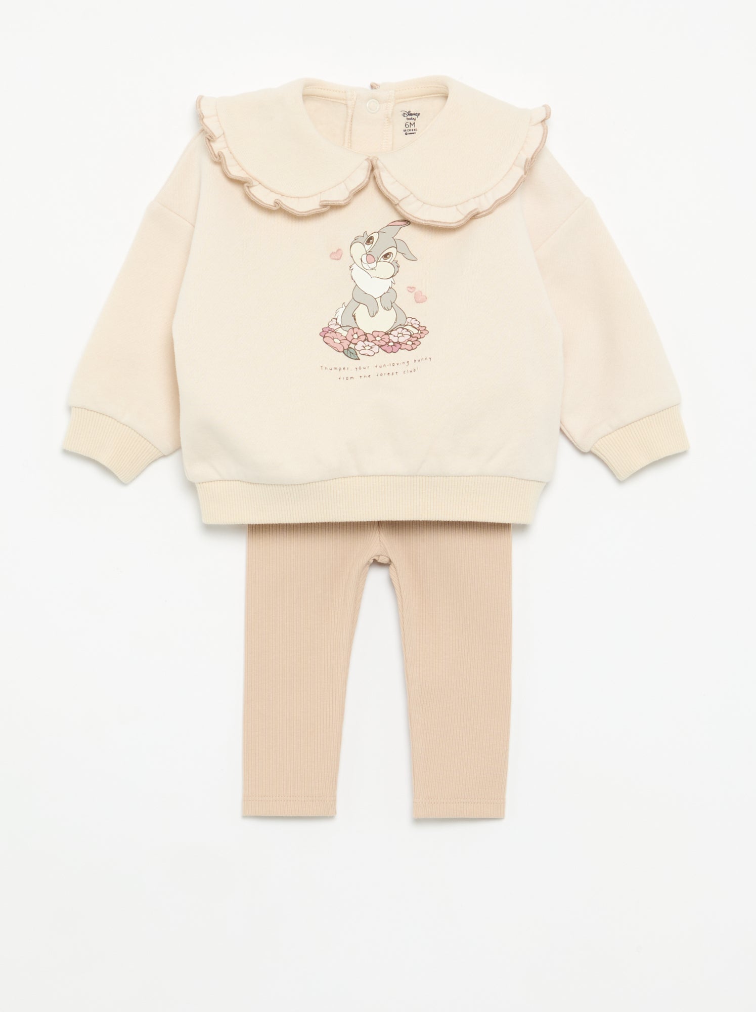 Ensemble 2 pièces 'Disney - Sweat + legging - Beige