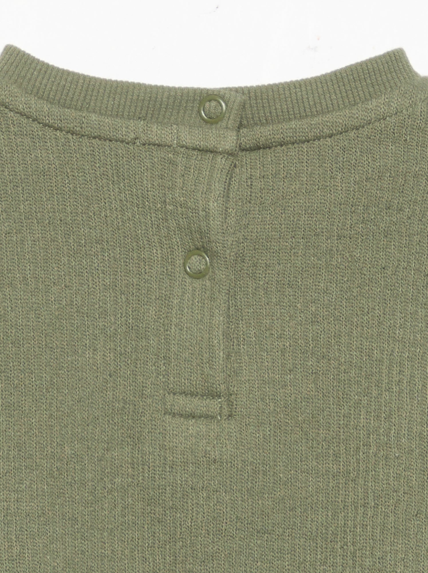 Ensemble 2 pièces en maille côtelée - Sweat + pantalon - Vert