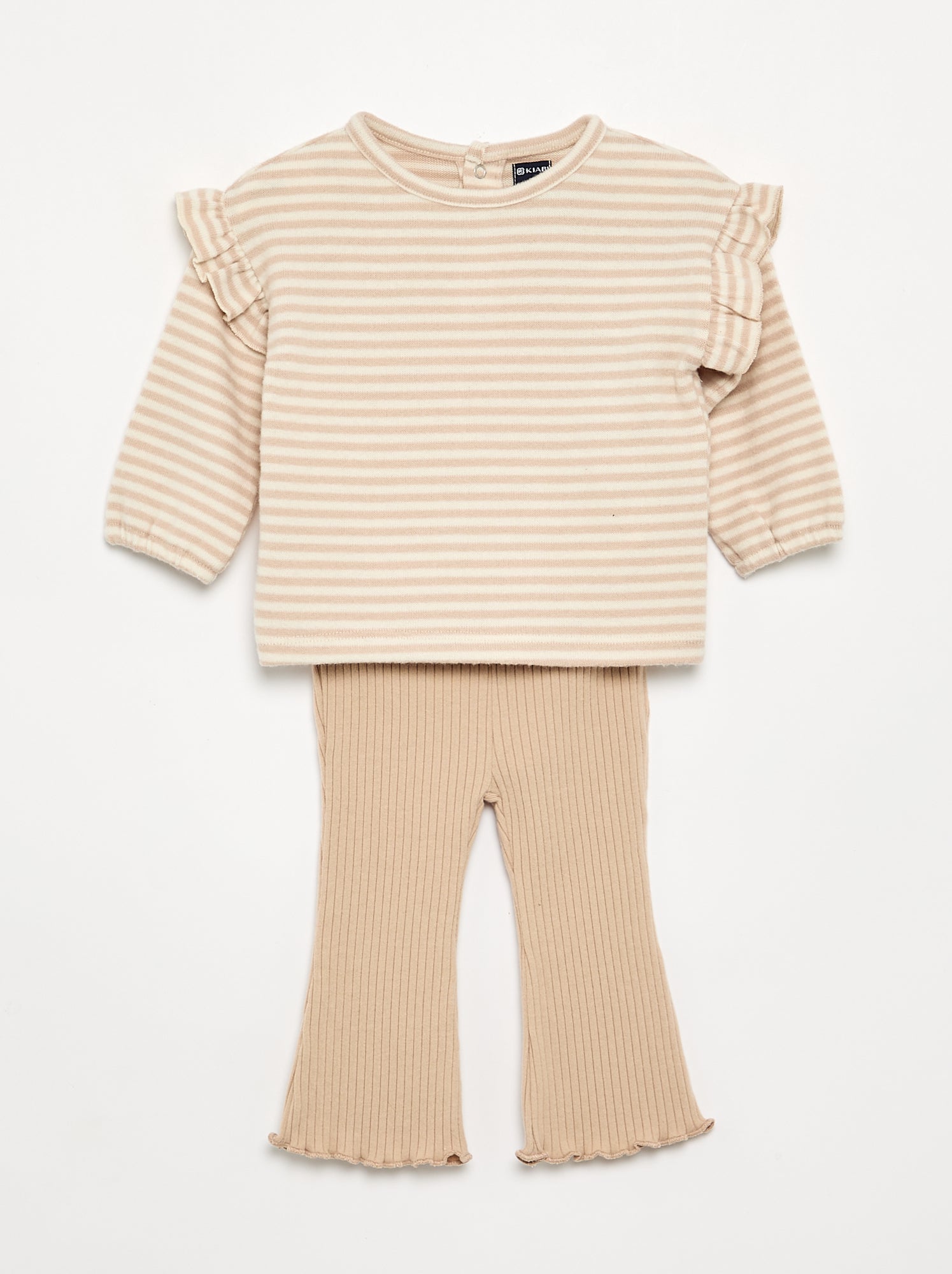 Ensemble 2 pièces - pull + legging - Beige