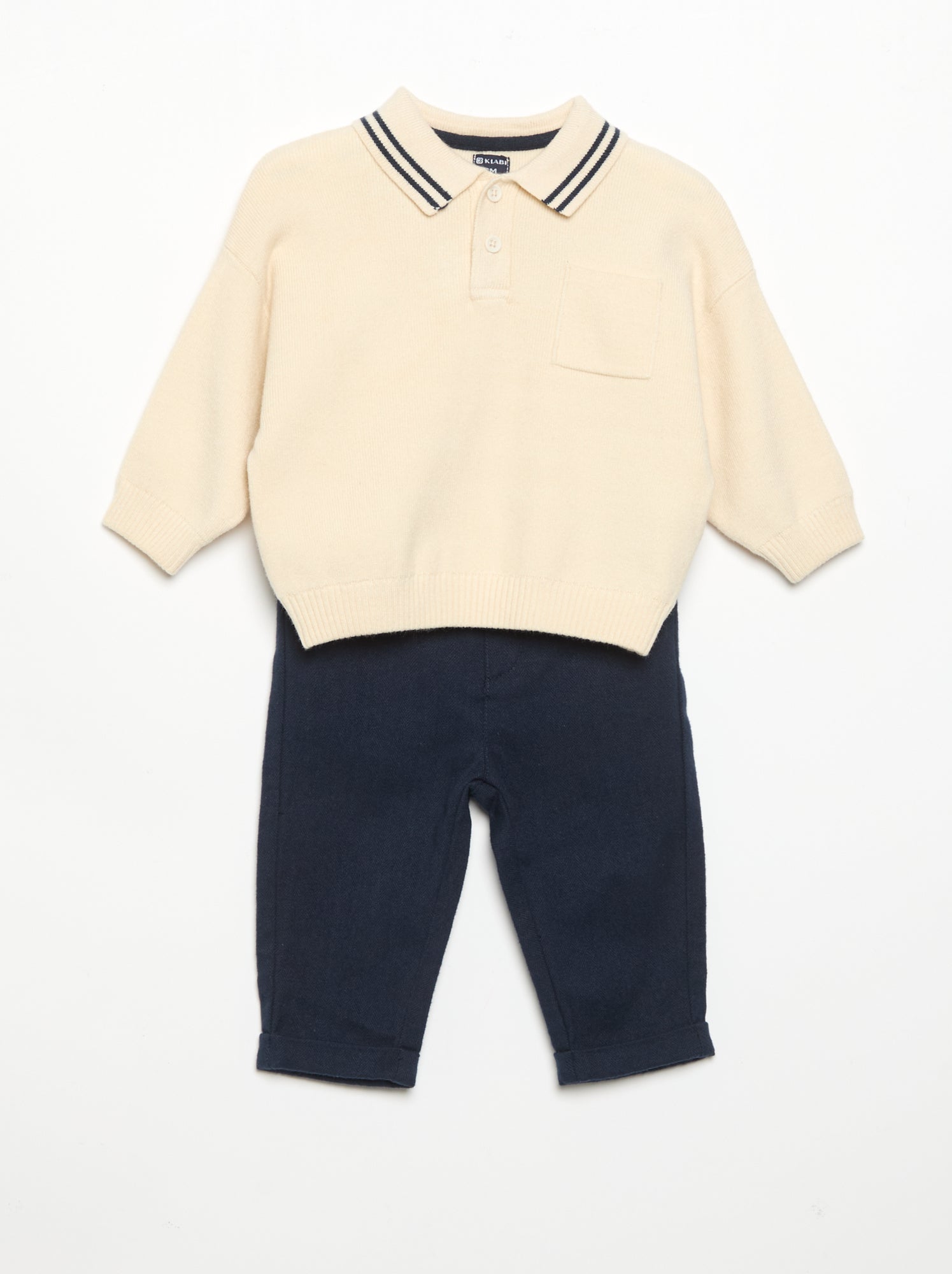 Ensemble 2 pièces - pull + pantalon - Bleu