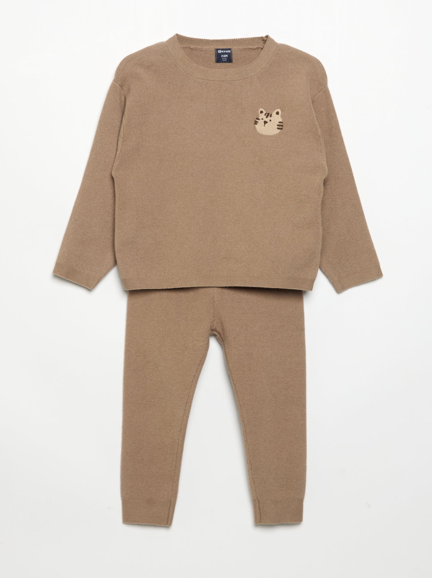 Ensemble 2 pièces - Pull + pantalon - Marron