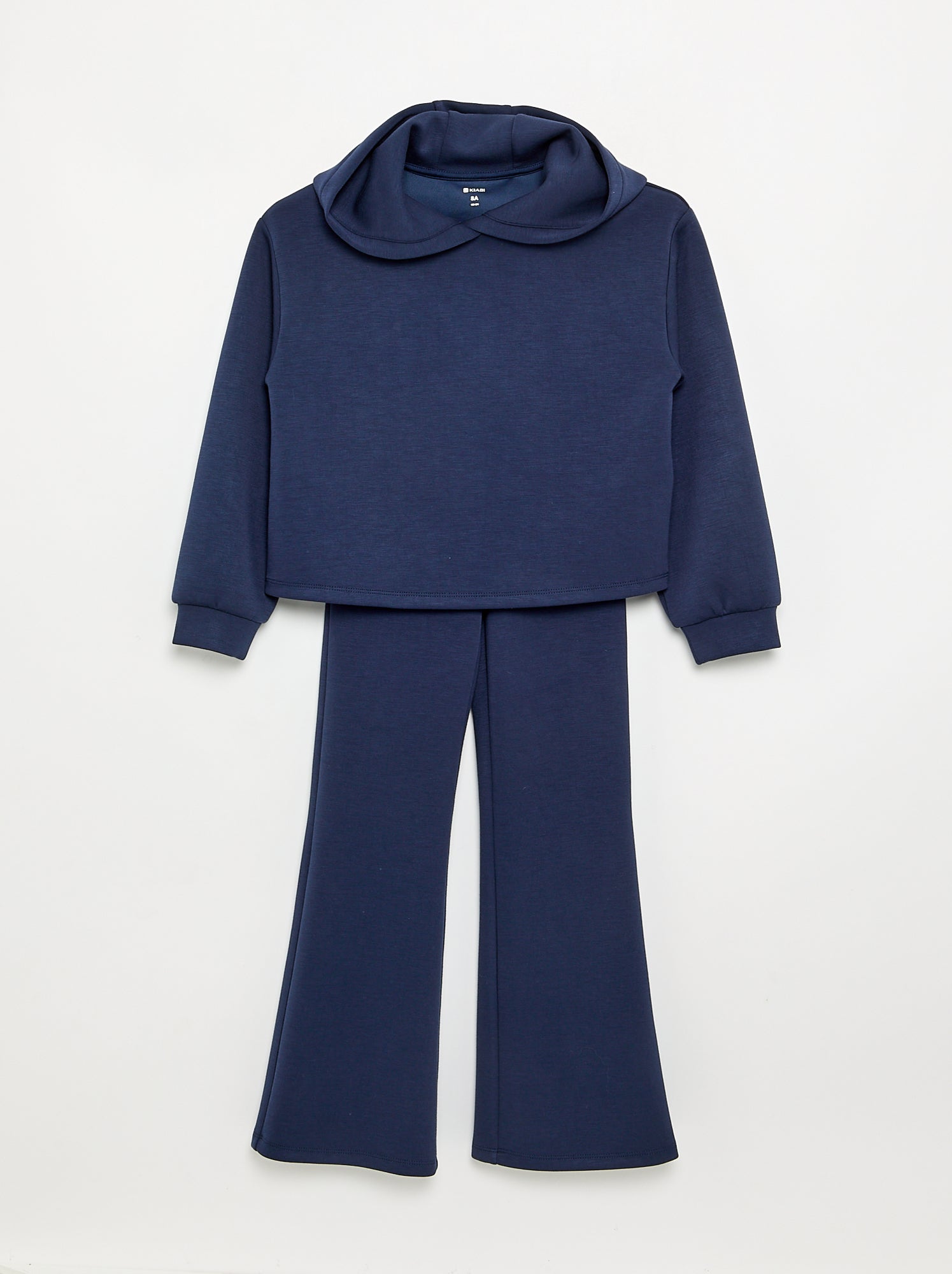 Ensemble 2 pièces - Sweat à capuche + legging flare - Marine