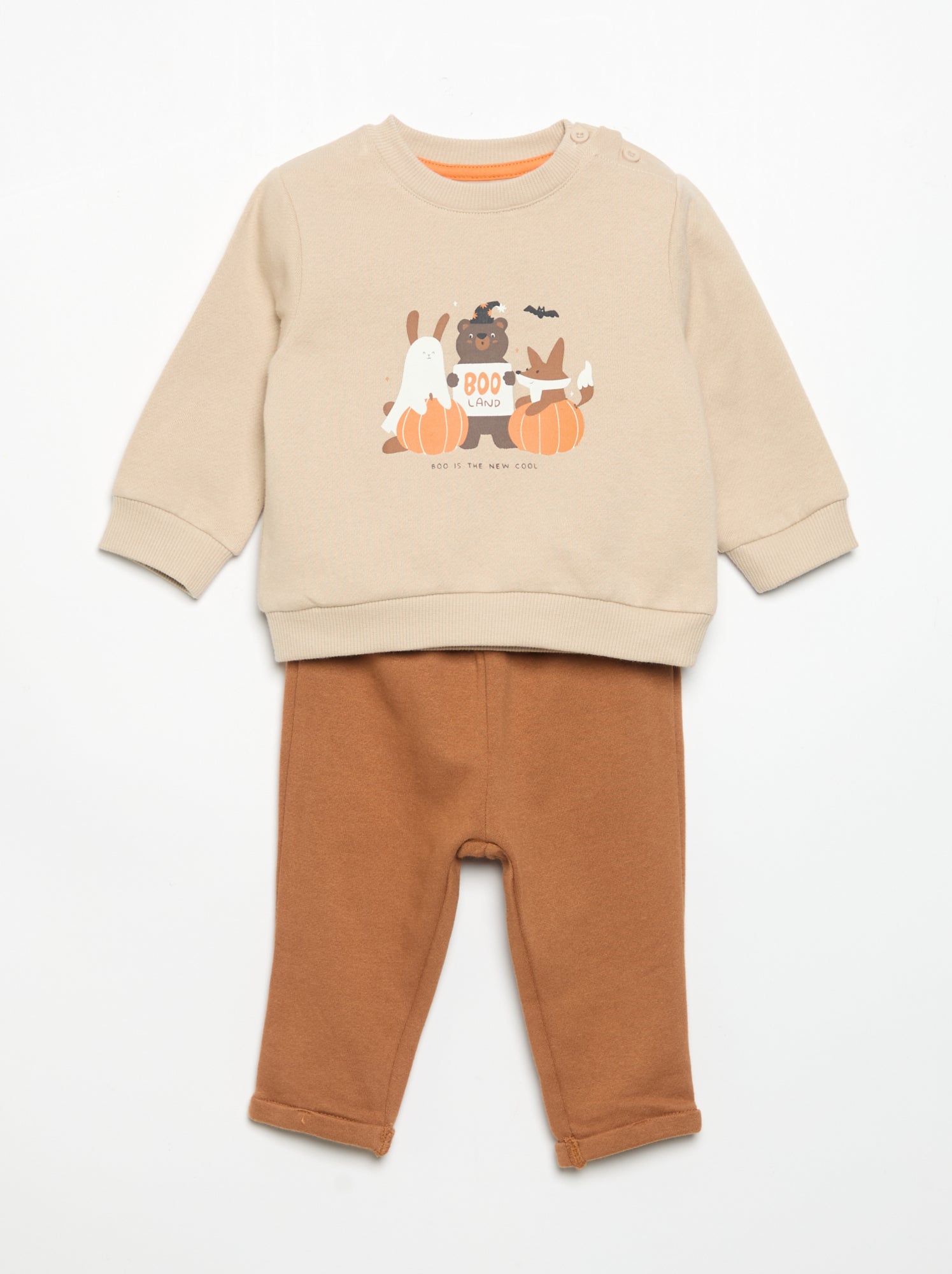 Ensemble 2 pièces sweat + pantalon - Beige (DOC99_18)