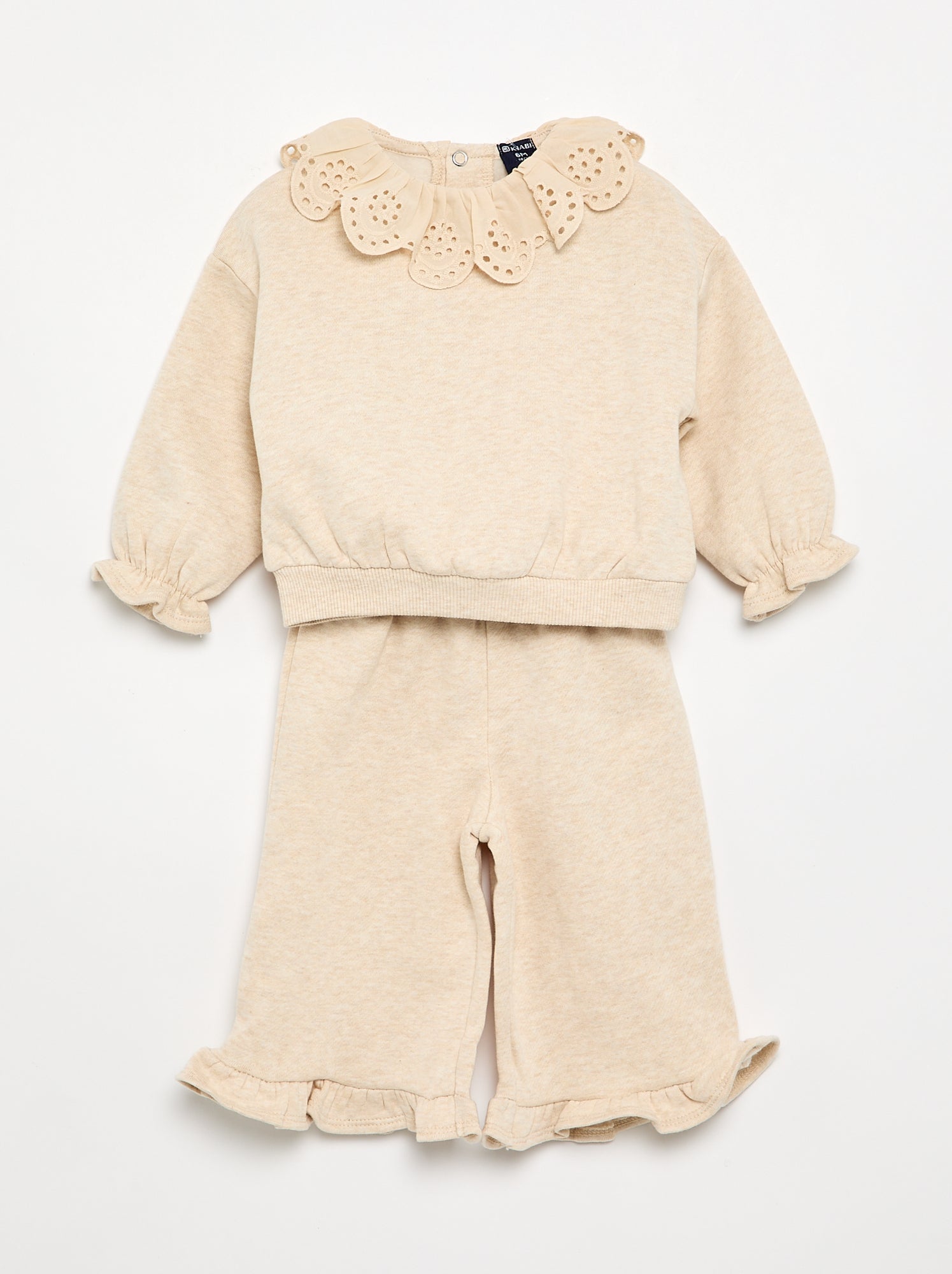 Ensemble 2 pièces - sweat + pantalon - Beige