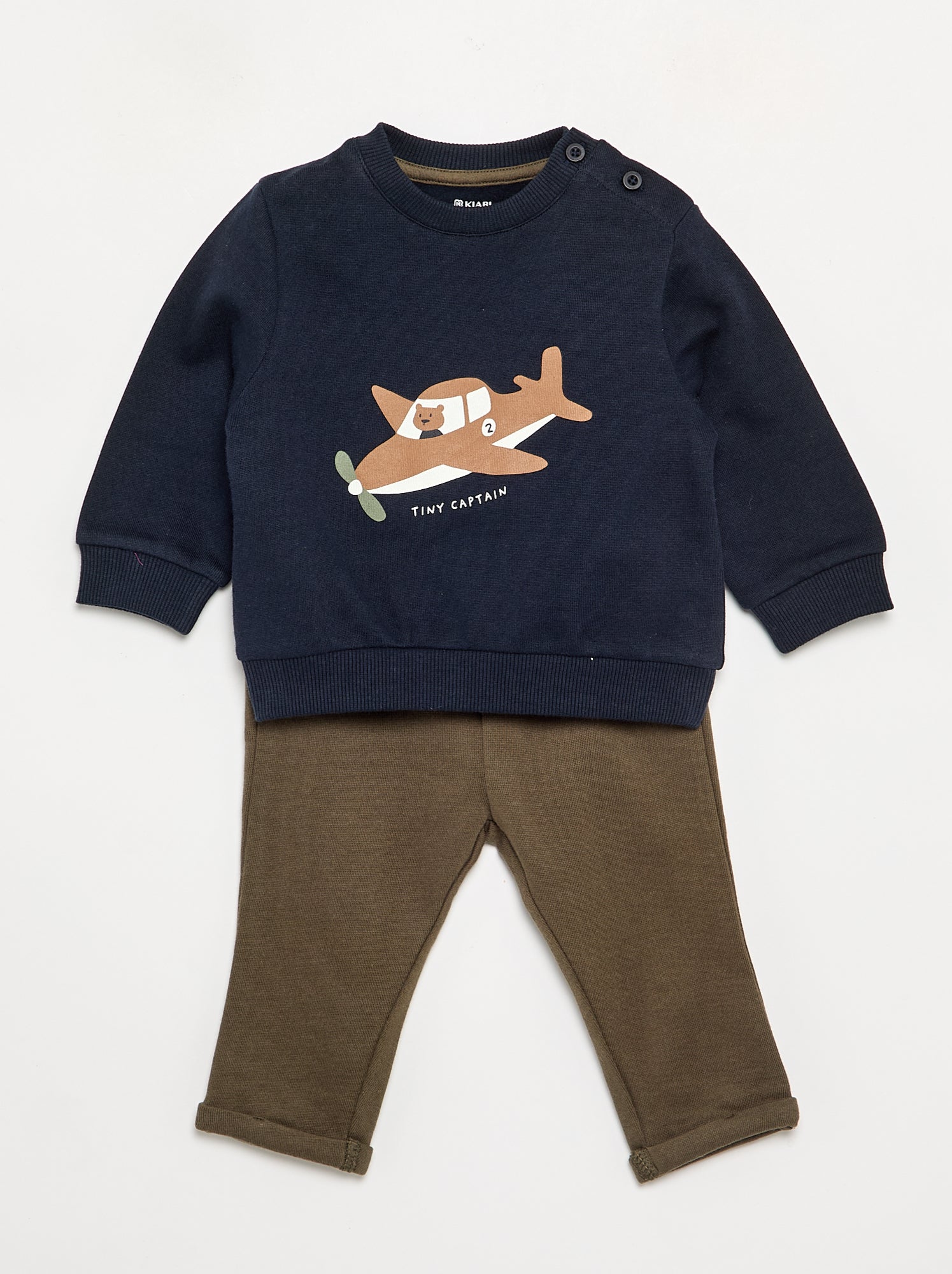 Ensemble 2 pièces sweat + pantalon - Bleu