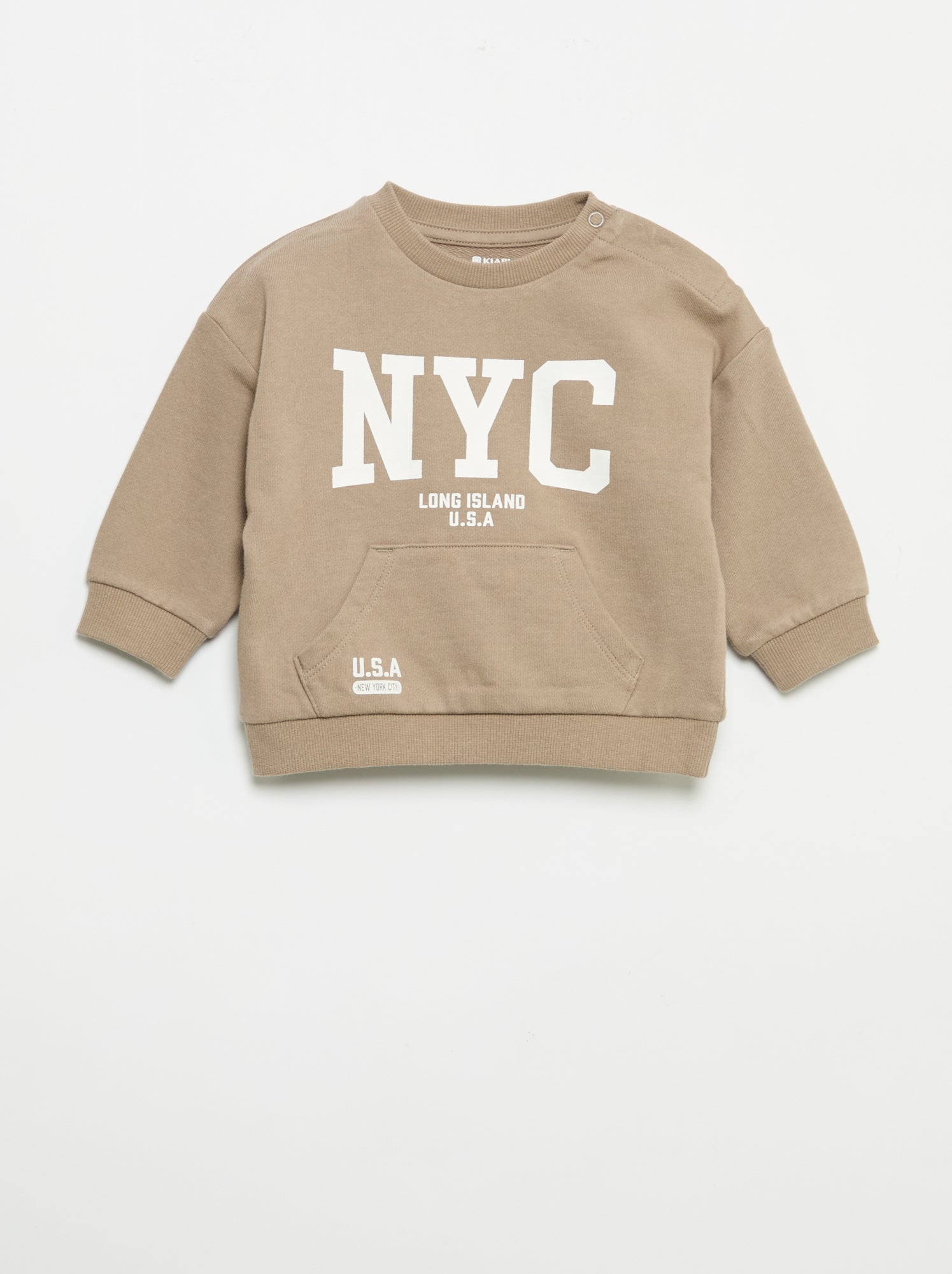 Ensemble 2 pièces - sweat + pantalon de jogging - Beige