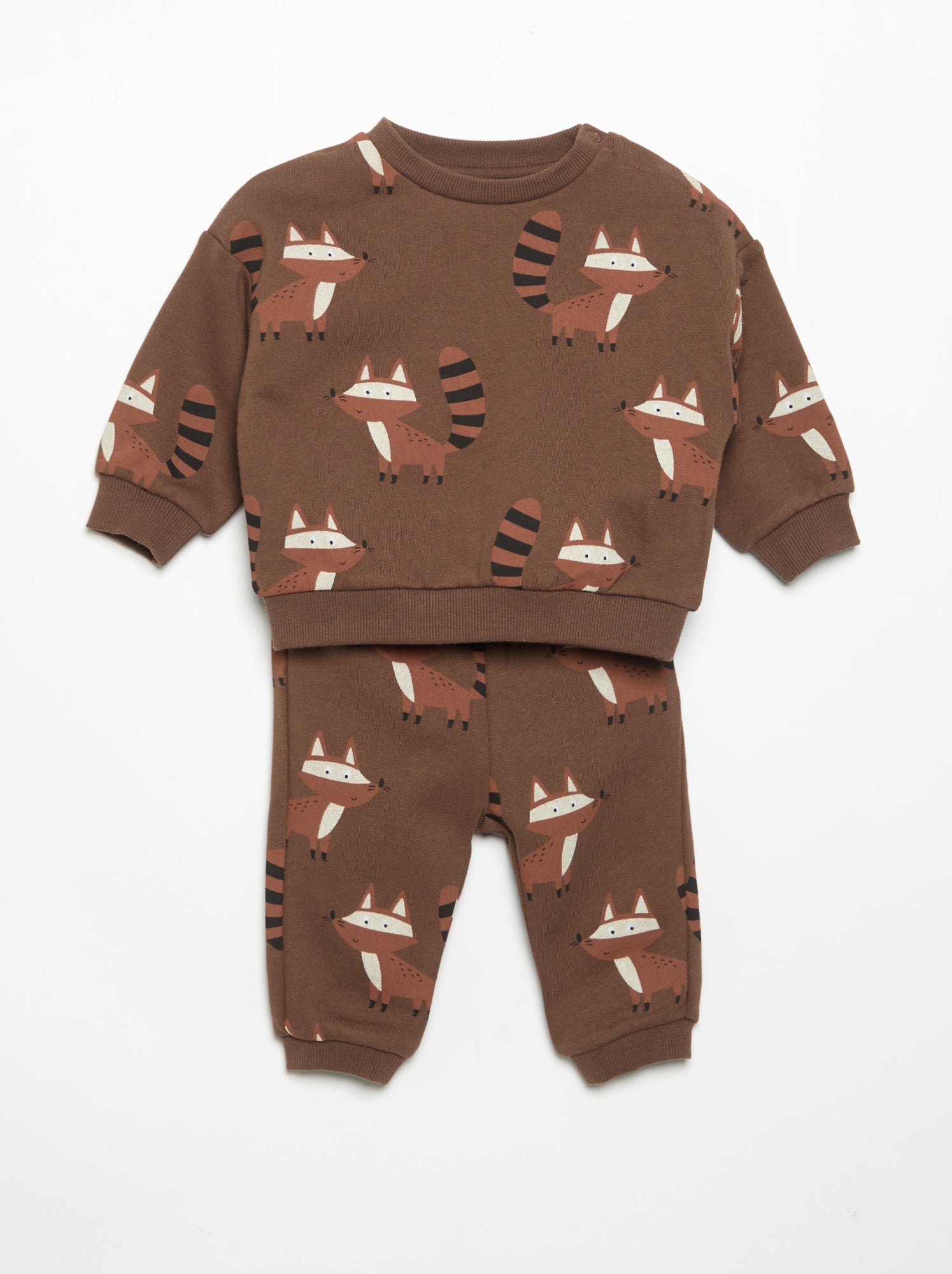 Ensemble 2 pièces - Sweat + pantalon de jogging - Marron