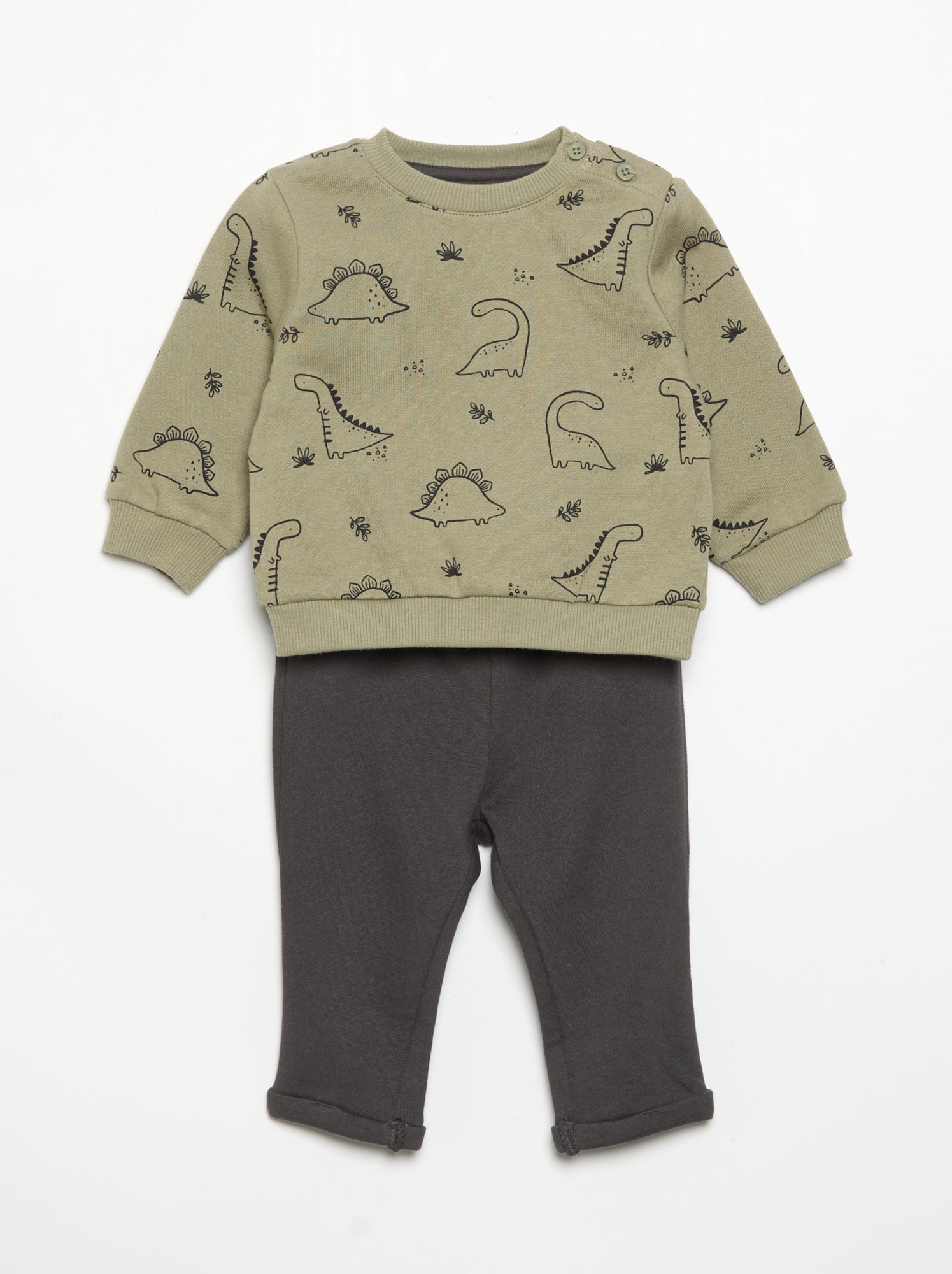 Ensemble 2 pièces sweat + pantalon - Kaki