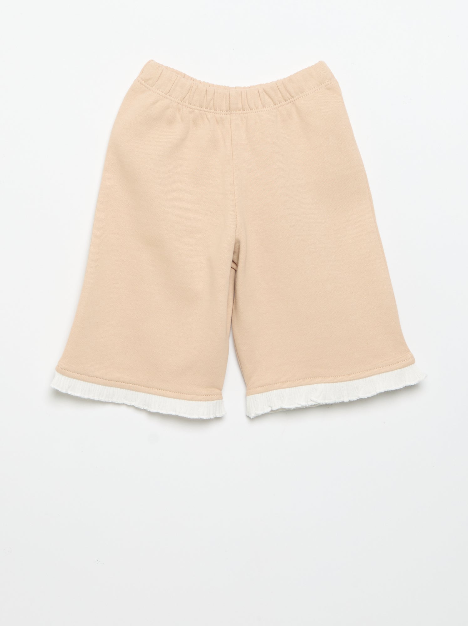 Ensemble 2 pièces - Sweat + pantalon large - Beige