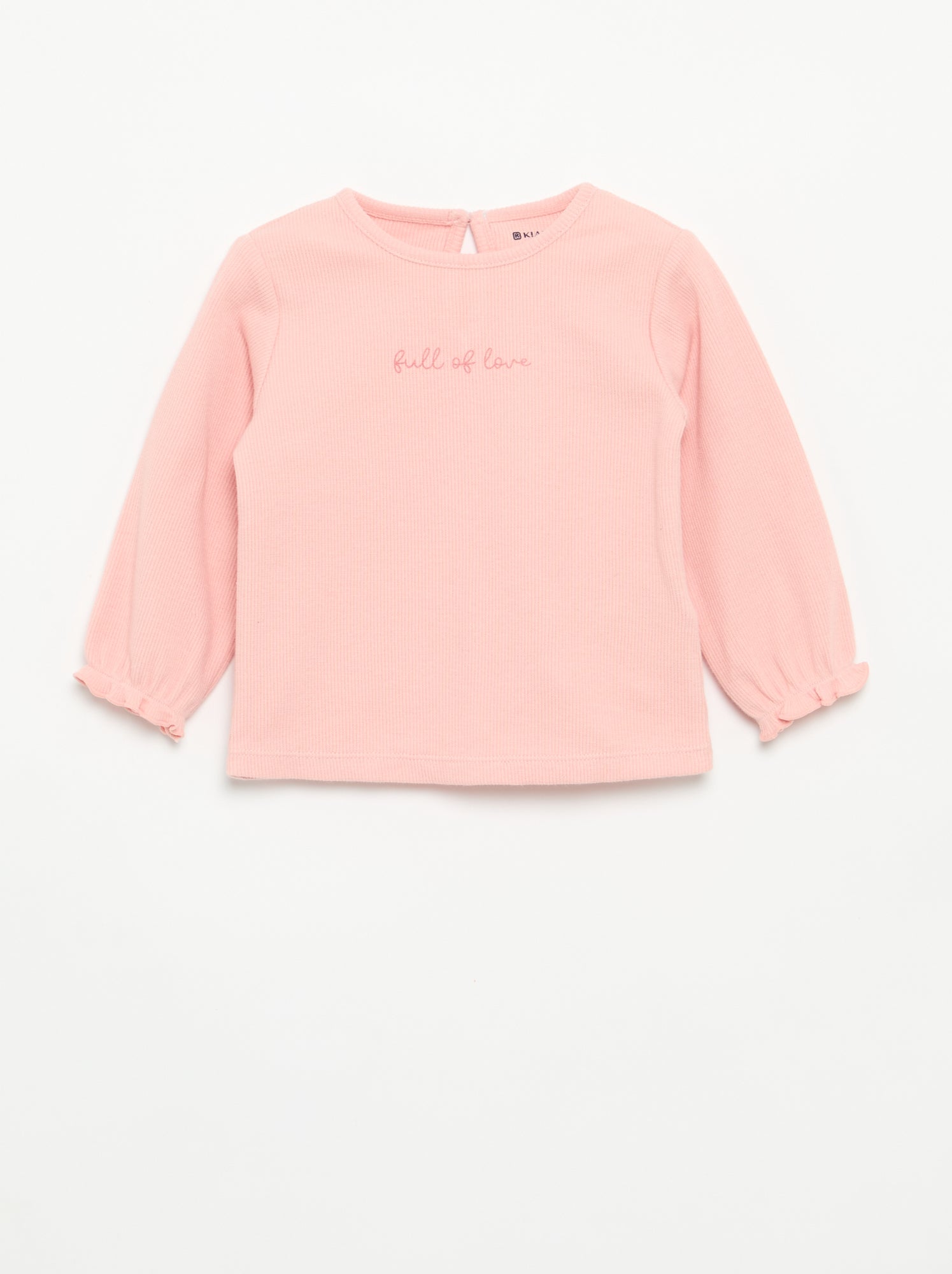 Ensemble 2 pièces - T-shirt à manches longues + legging - Rose (FXE32_1)