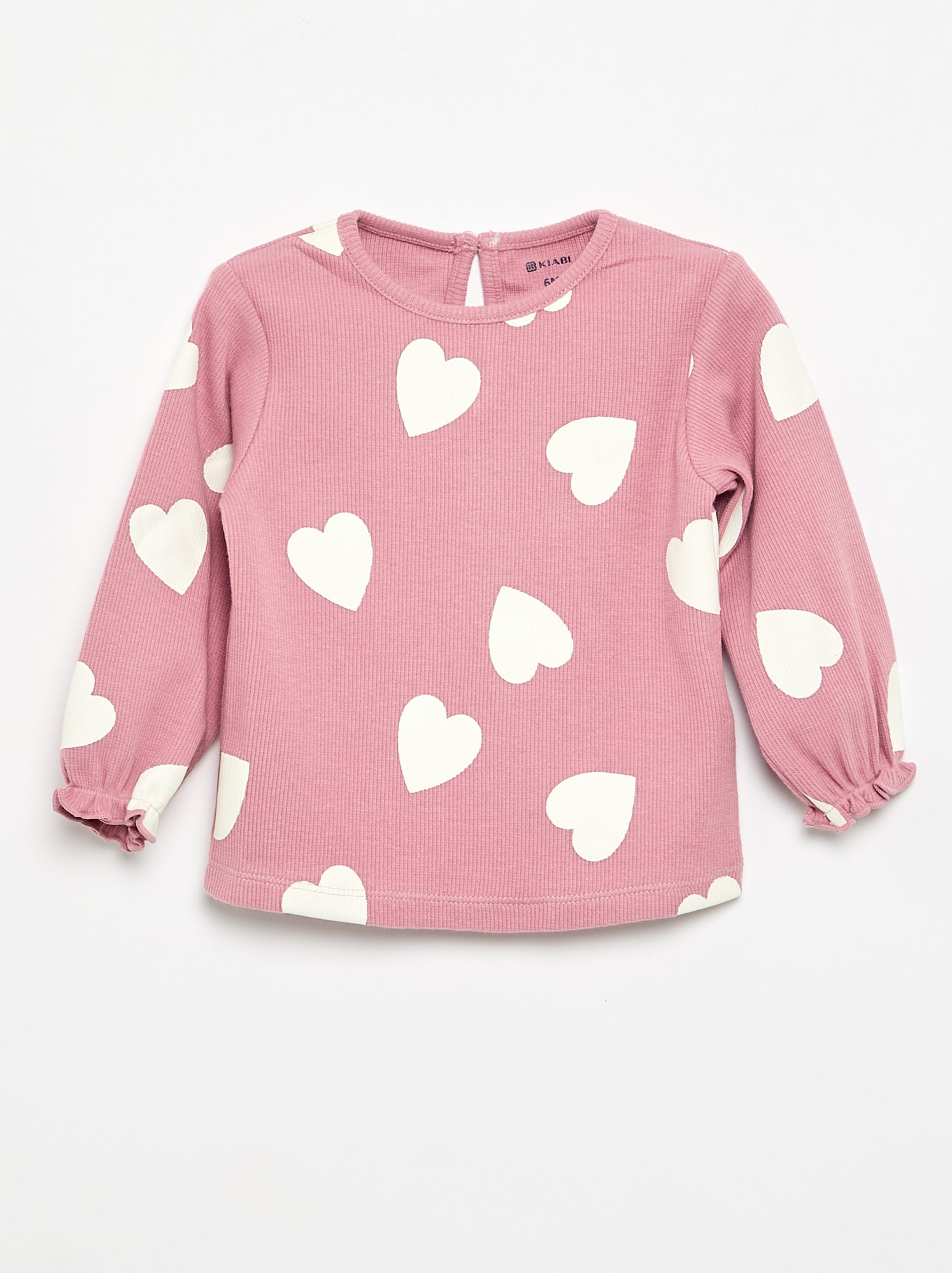 Ensemble 2 pièces - T-shirt à manches longues + legging - Rose (FXE32_4)