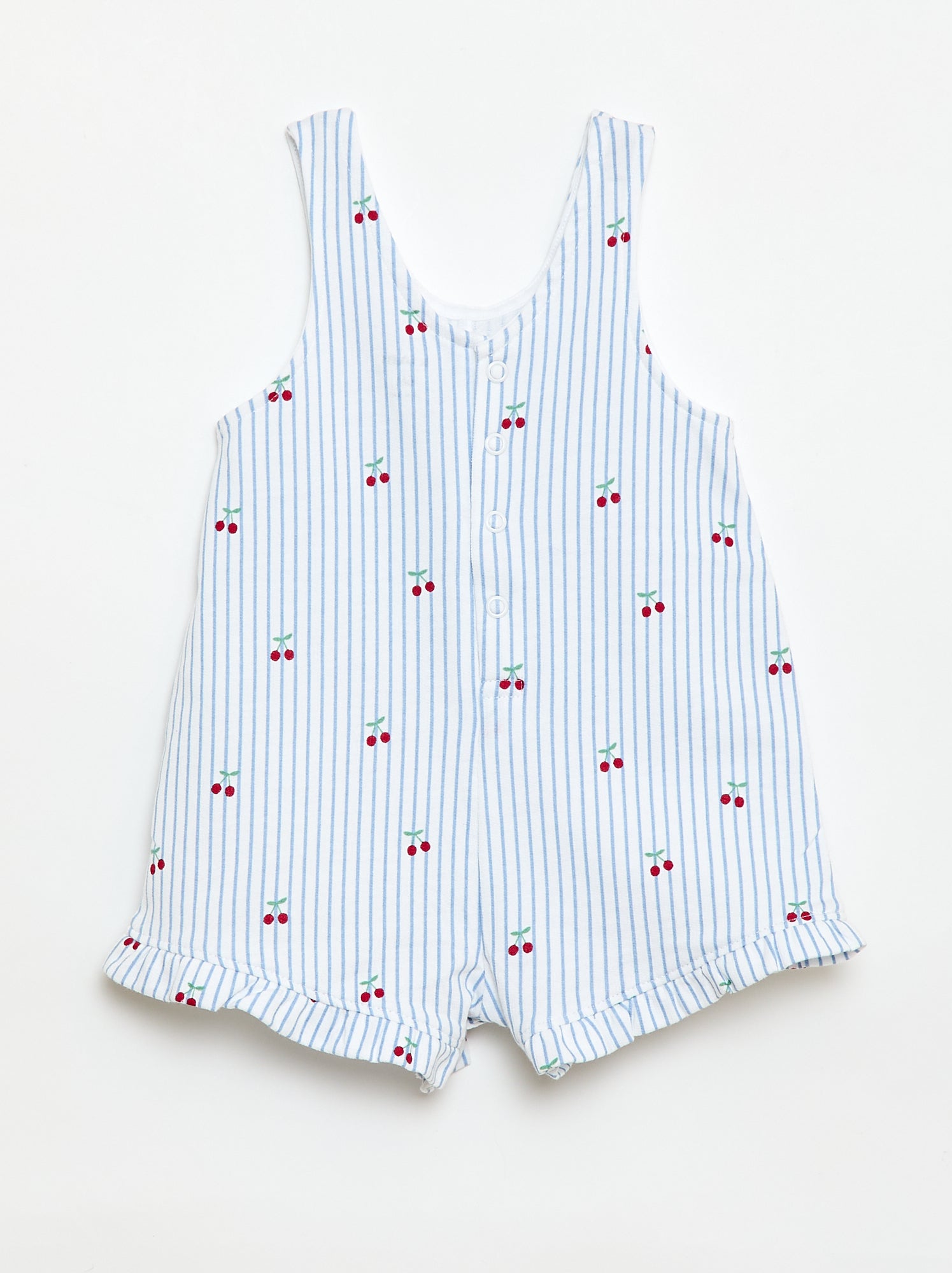Ensemble 2 pièces T-shirt + combishort - Blanc