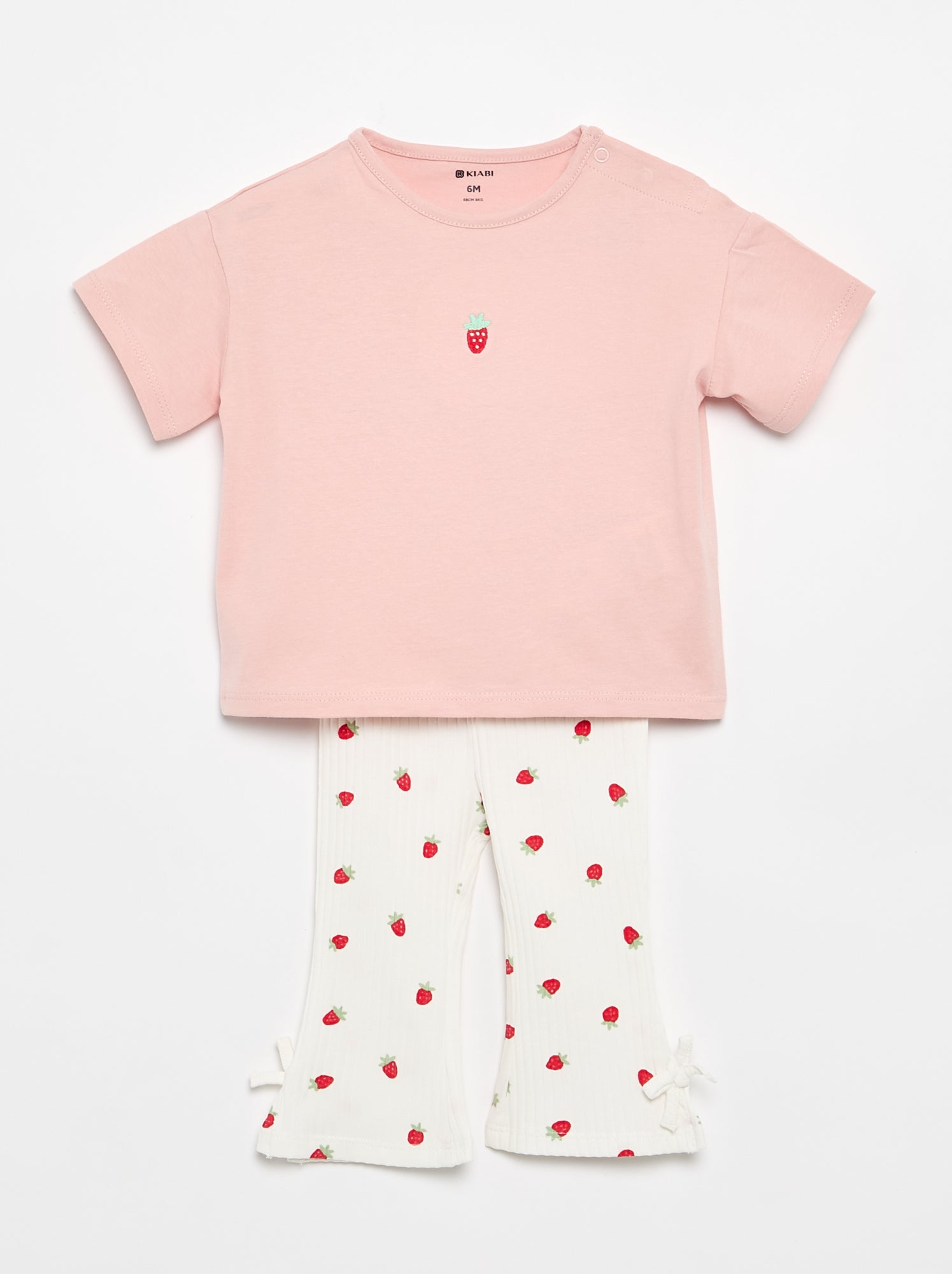 Ensemble 2 pièces T-shirt + legging - Rose (FXC75_4)
