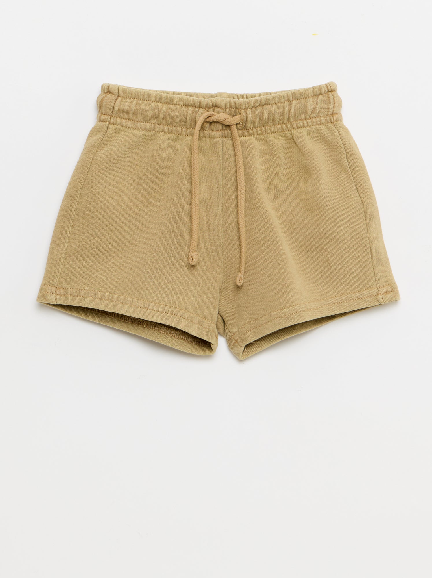 Ensemble 2 pièces tee-shirt brodé + short - Beige