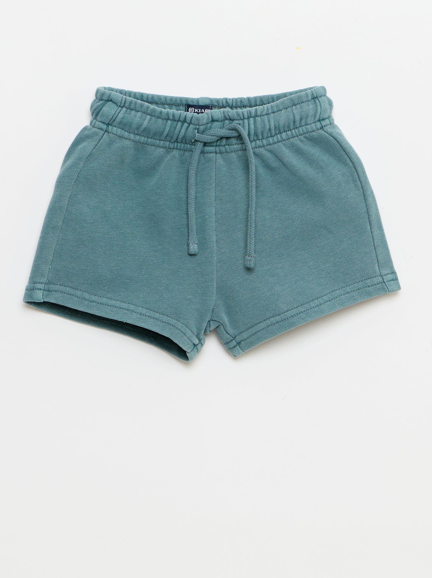 Ensemble 2 pièces tee-shirt brodé + short - Bleu