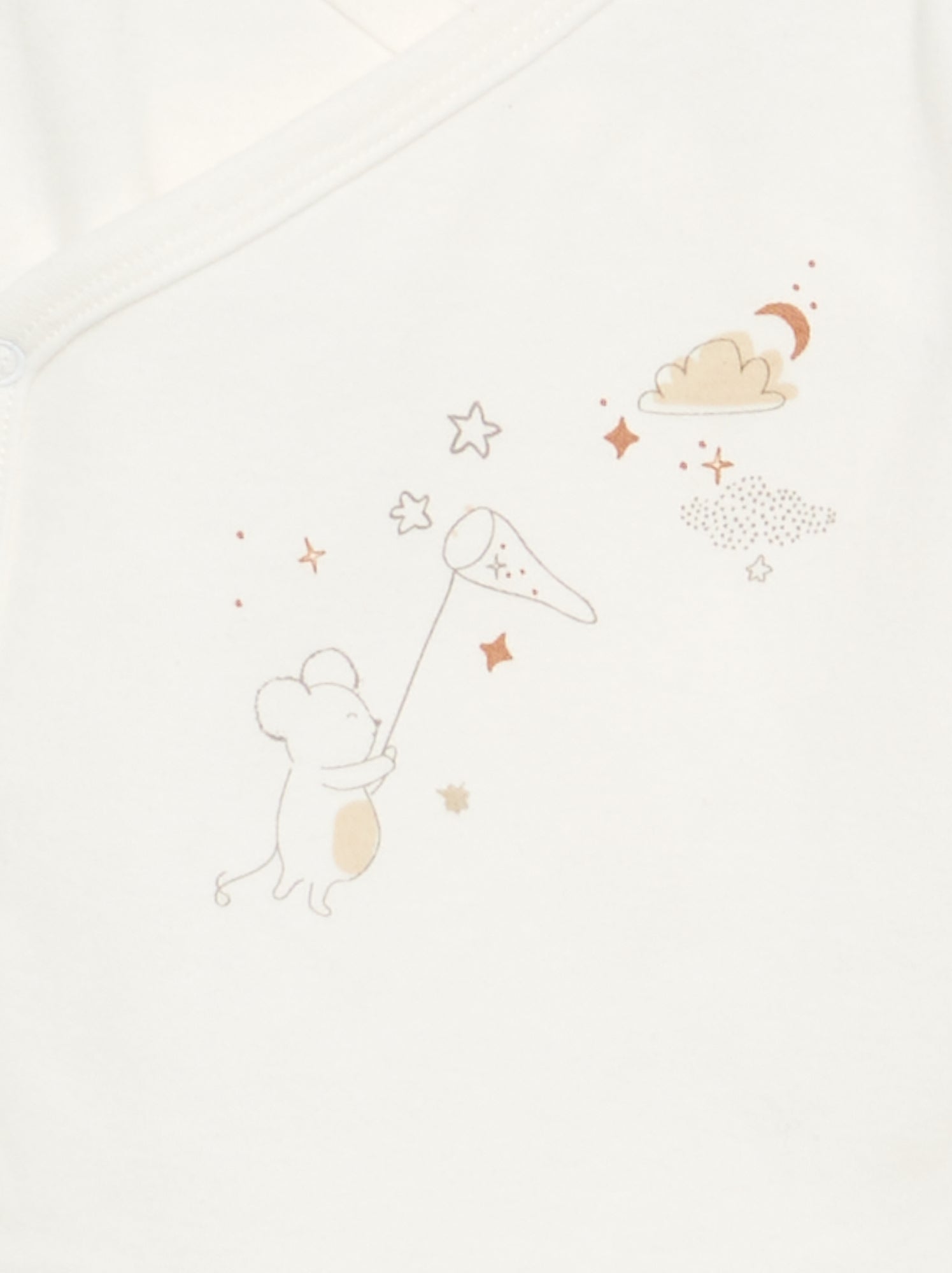 Ensemble 3 pièces 'Petit Béguin' - Body + pyjama + doudou - Beige