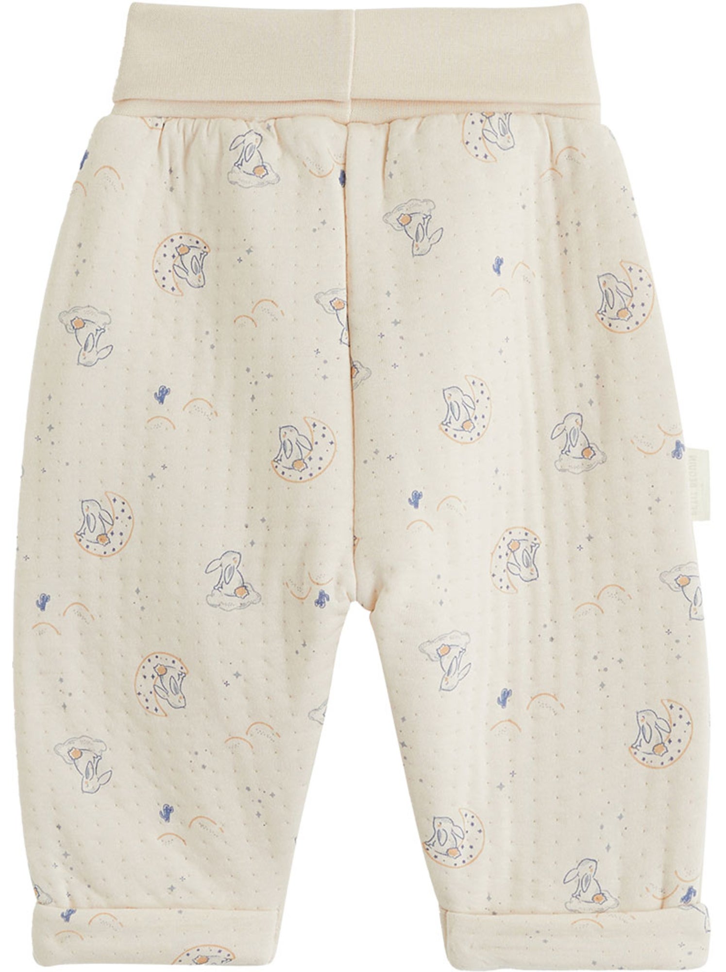 Ensemble bébé gilet et pantalon en coton matelassé voix lactée - Ecru