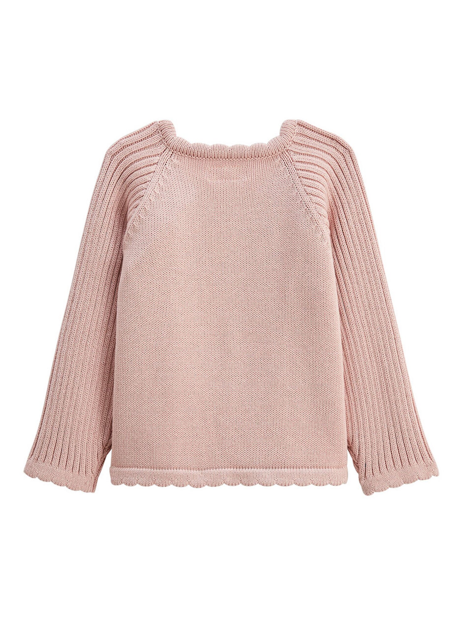 Ensemble bébé pull et legging en tricot swan - Rose