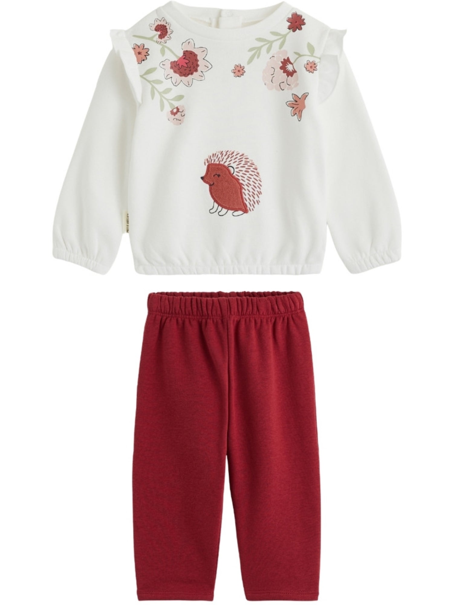 Ensemble bébé sweat et pantalon en molleton harmony - Rose