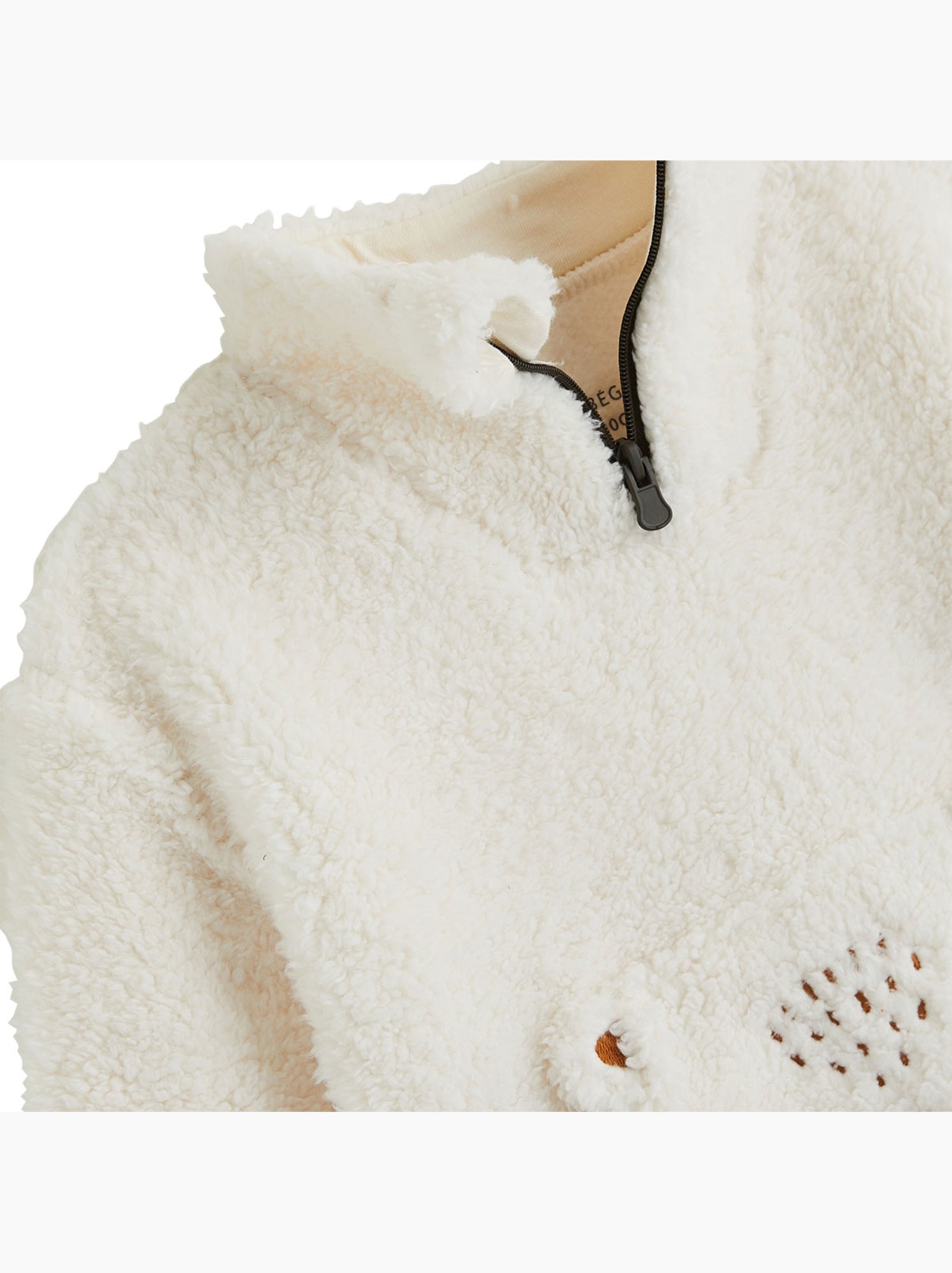 Ensemble bébé sweat et pantalon en sherpa ginkgo - Vert