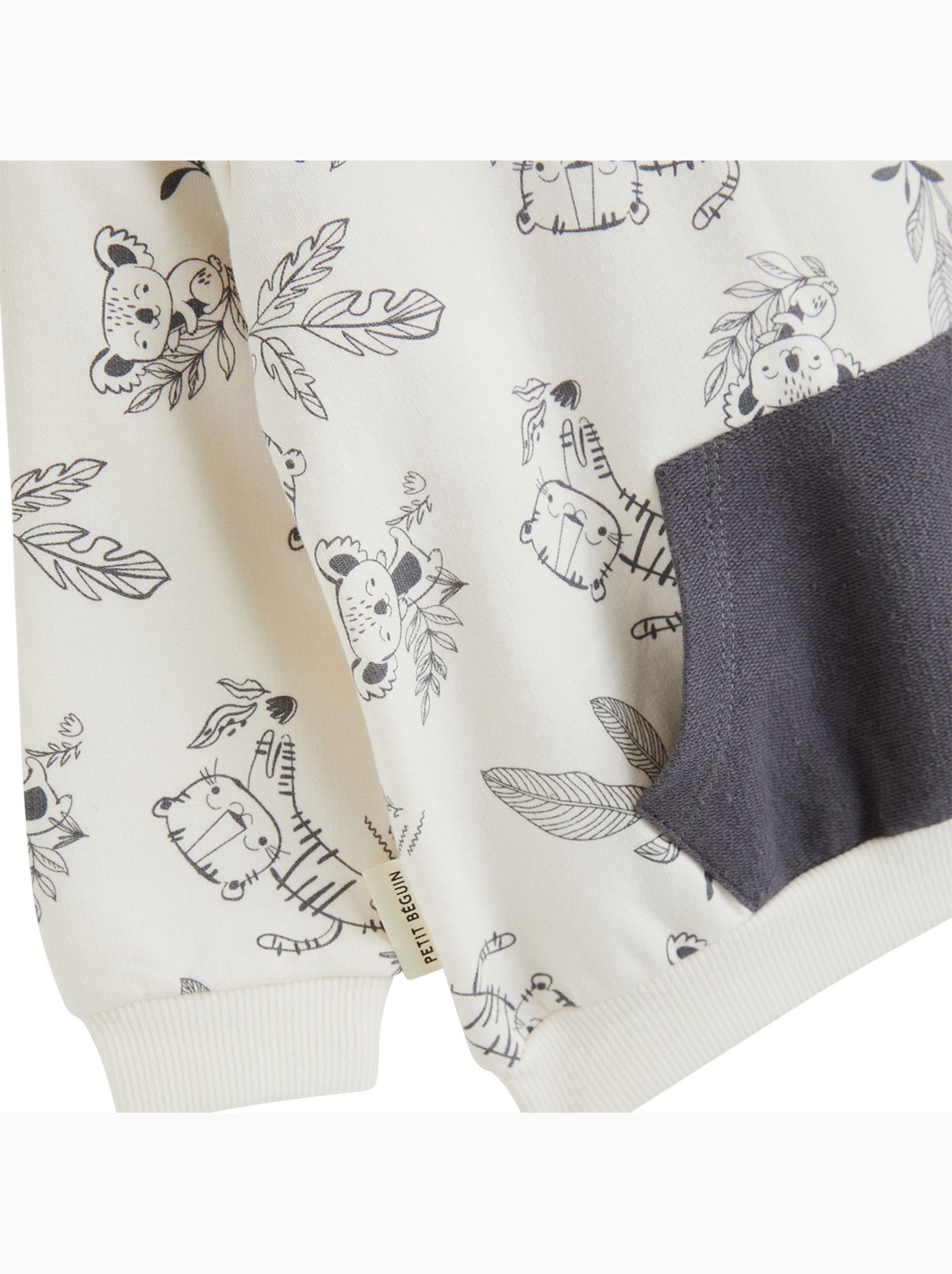 Ensemble bébé sweat et pantalon erwan - Gris Gris