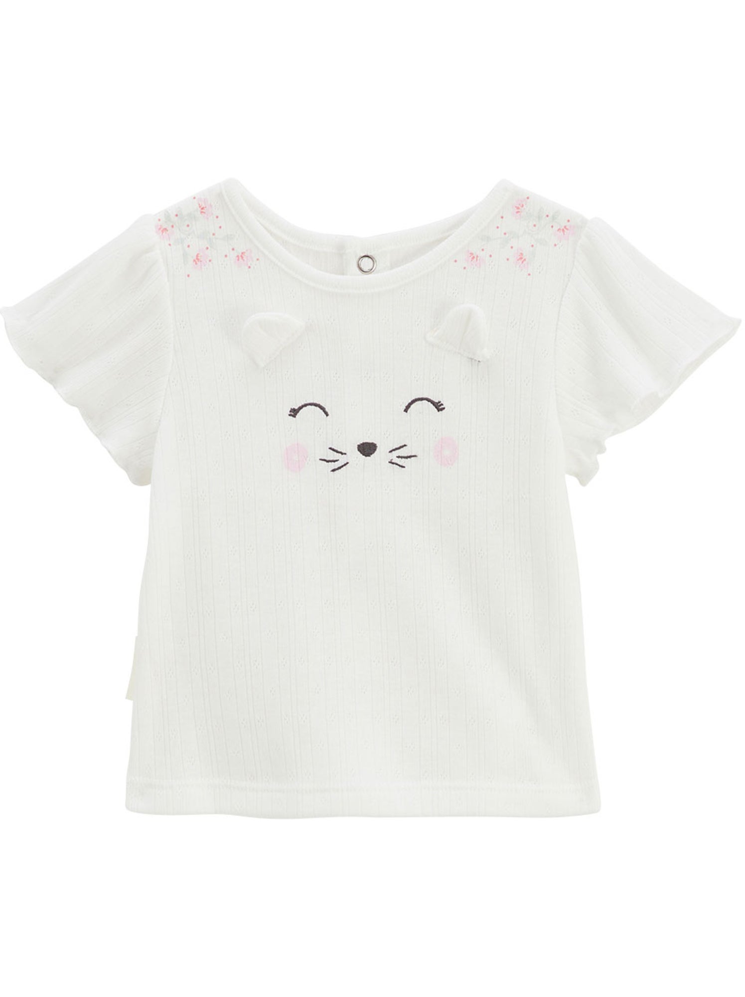 Ensemble bébé t-shirt en pointelle et legging badian - Ecru