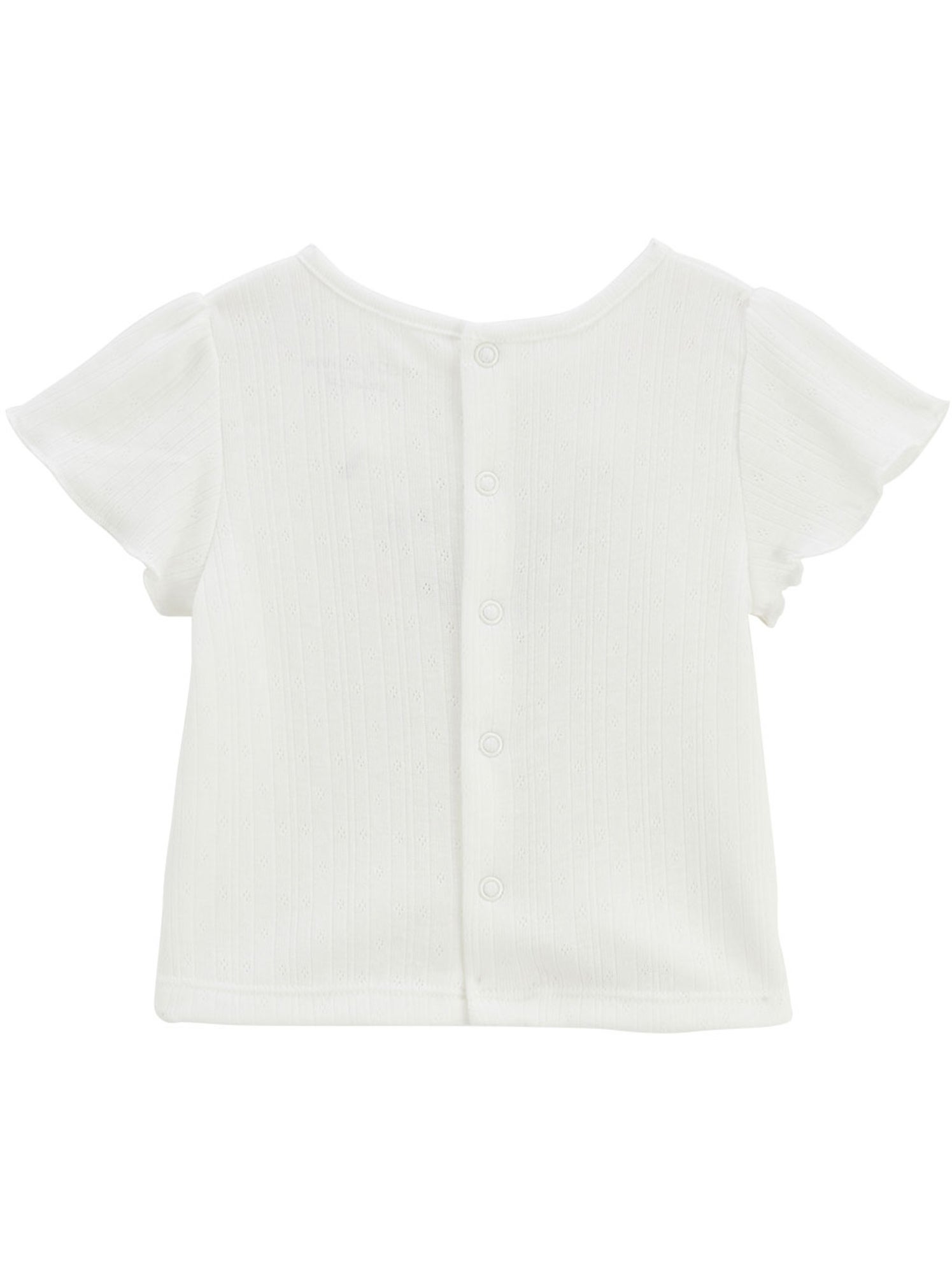 Ensemble bébé t-shirt en pointelle et legging badian - Ecru