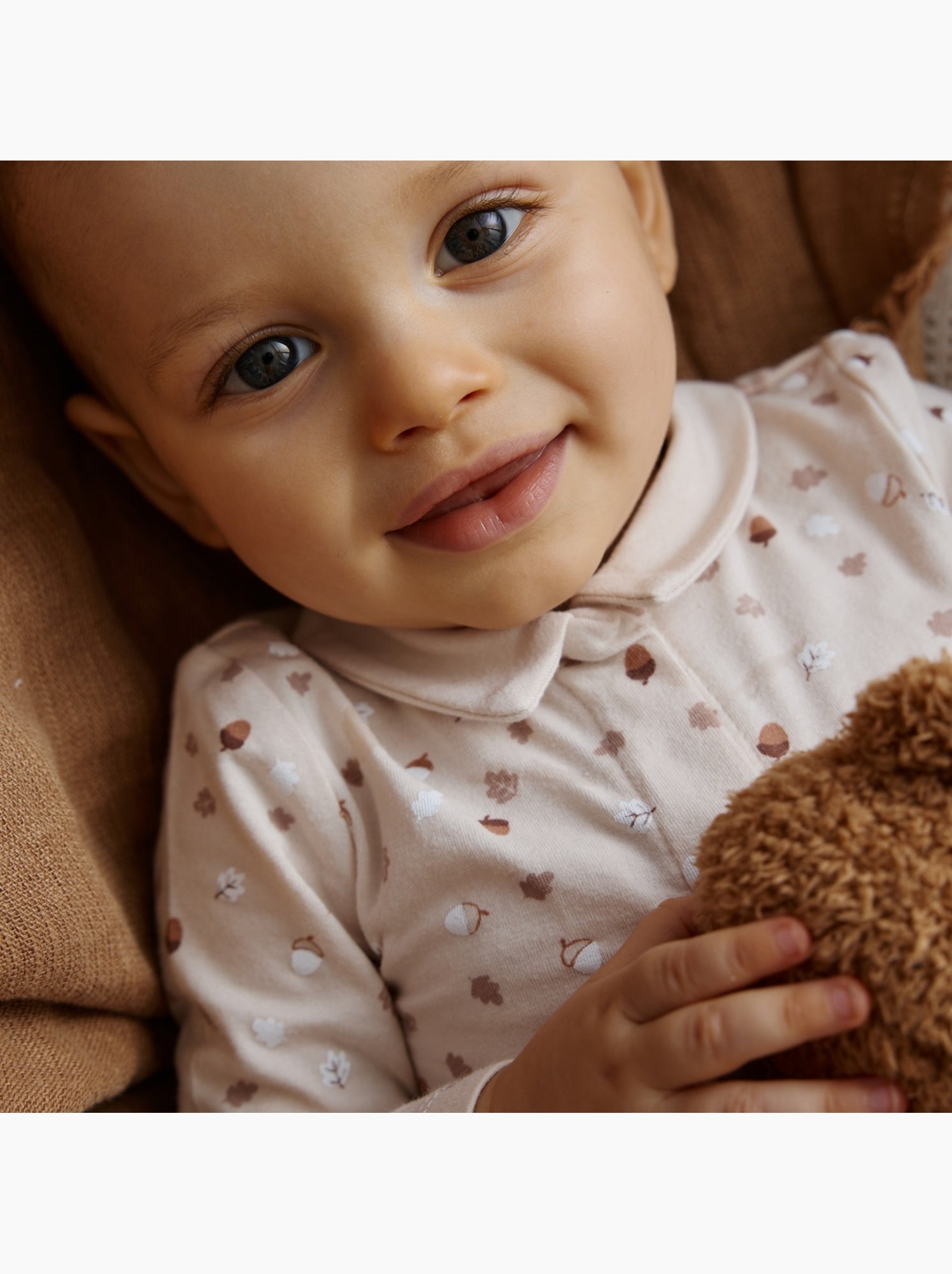 Ensemble body bébé et pantalon matelassé caramel - Marron