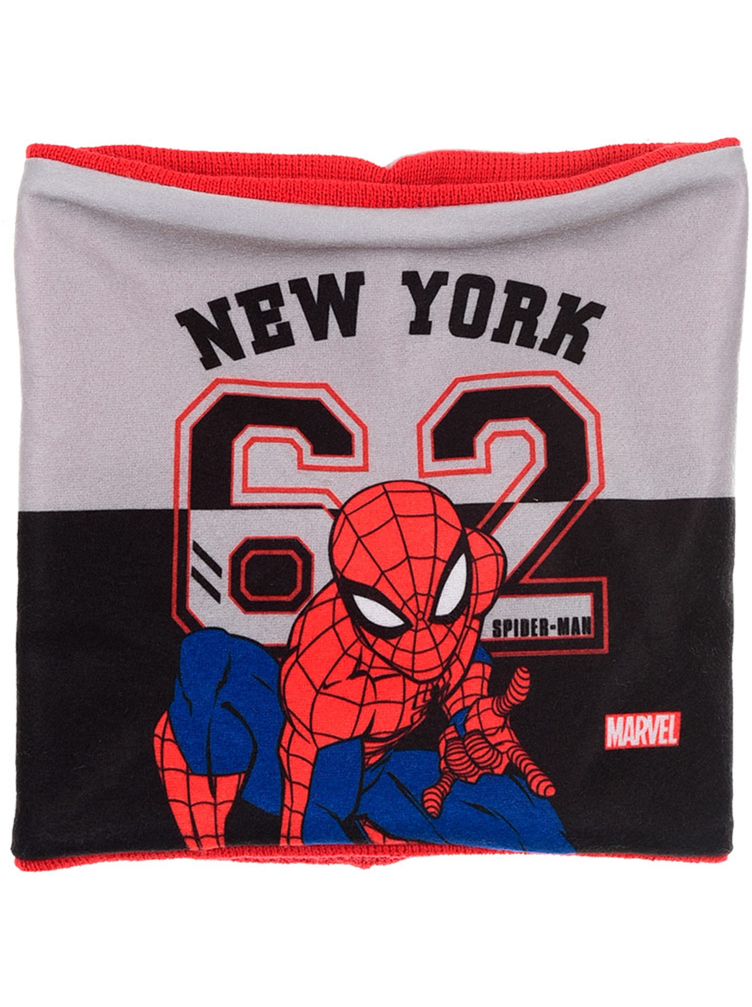 Ensemble bonnet, col & gants   garçon spiderman - licence officielle - Rouge