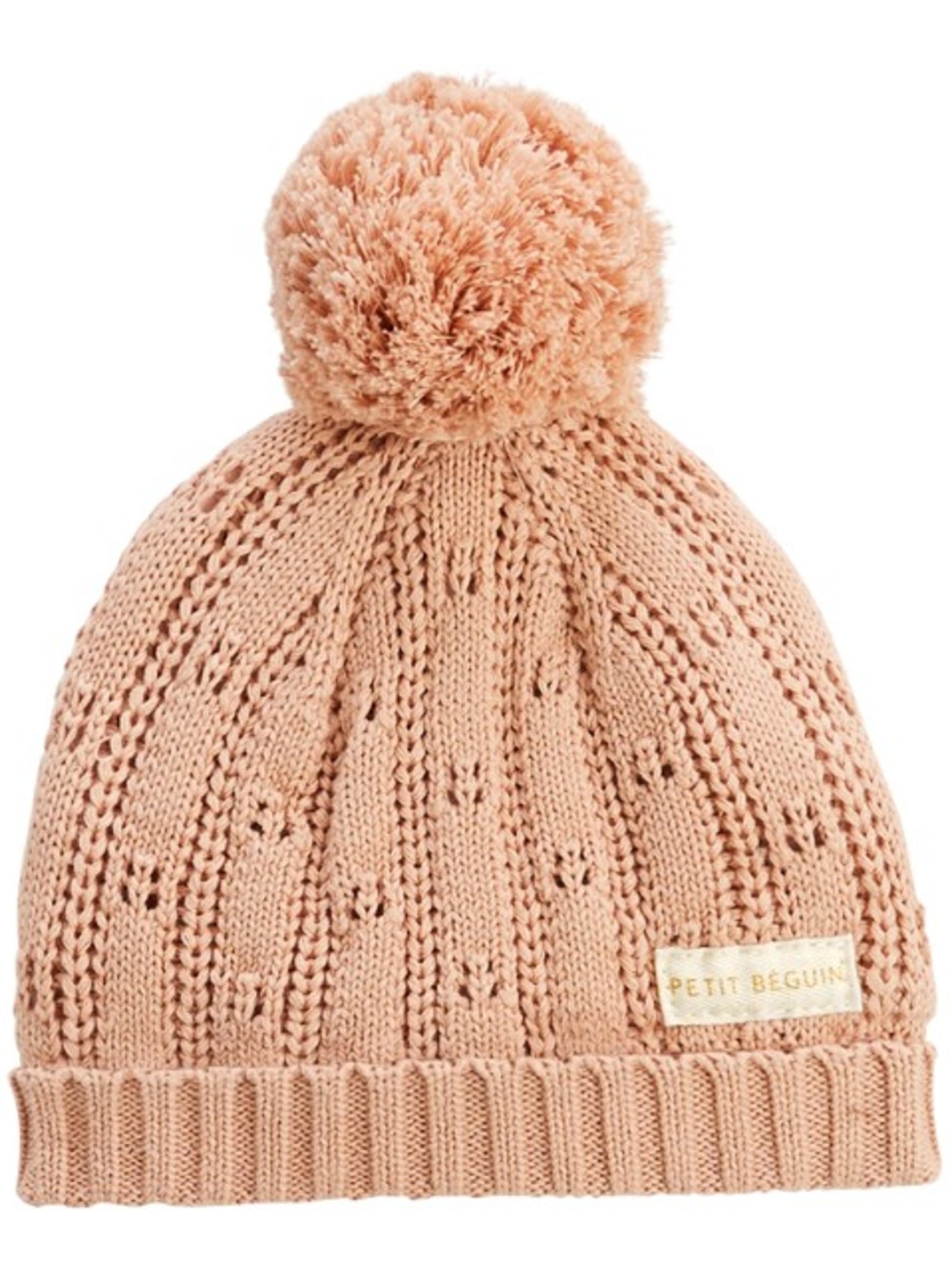 Ensemble bonnet, moufles et cache-cou enfant en tricot esmée - Rose