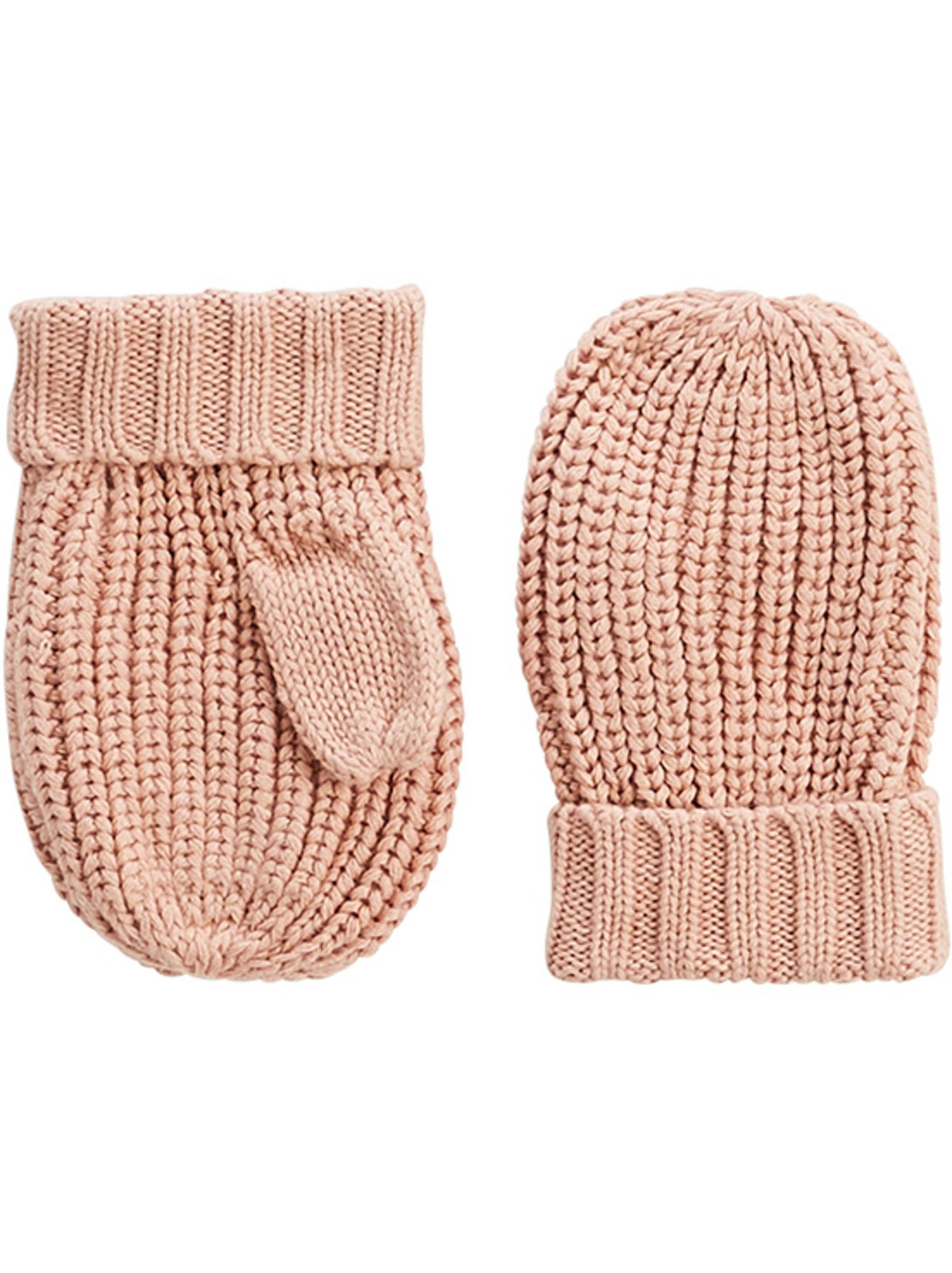 Ensemble bonnet, moufles et cache-cou enfant en tricot esmée - Rose